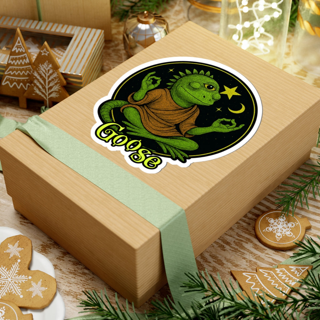 Goose the Band - Meditating Iguana Sticker | Kiss-Cut Sticker