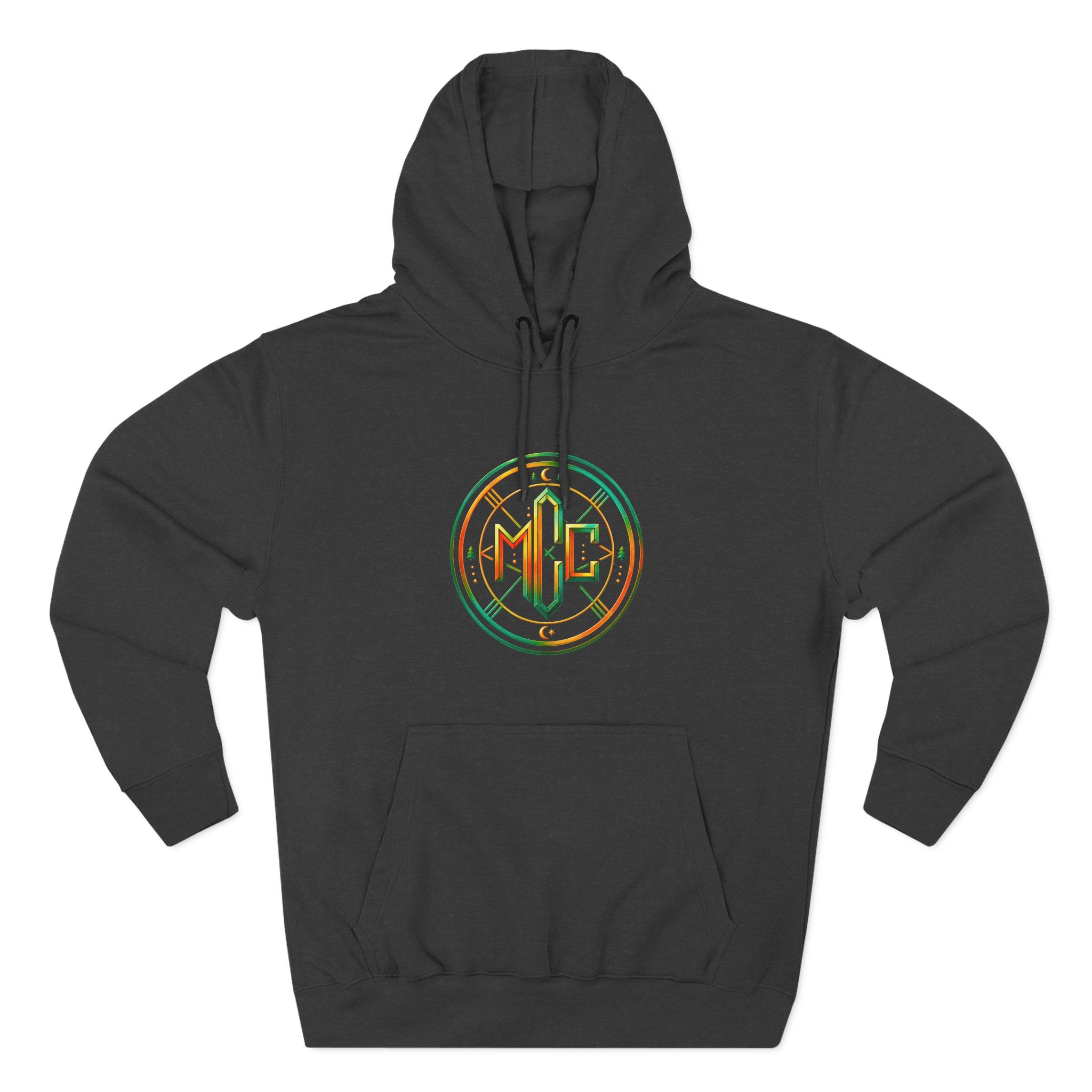 Psychedelic Geometric Drip Design Hoodie | Colorful Crystal Mandala