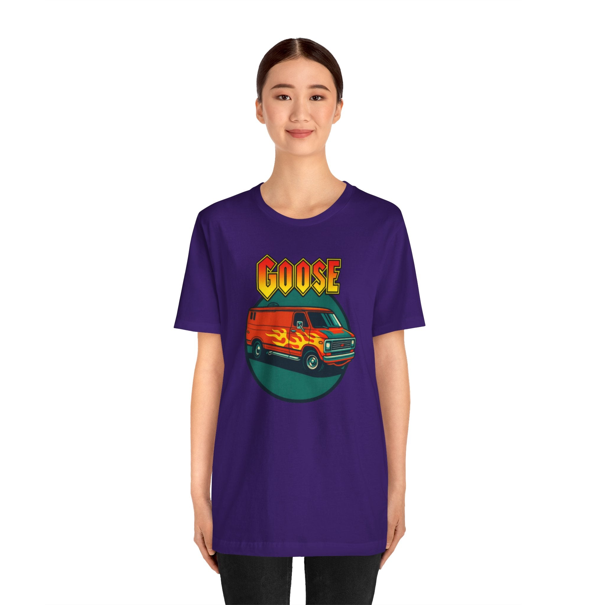 Goose Flame Van T‑Shirt — Retro Hot Rod Graphic Tee