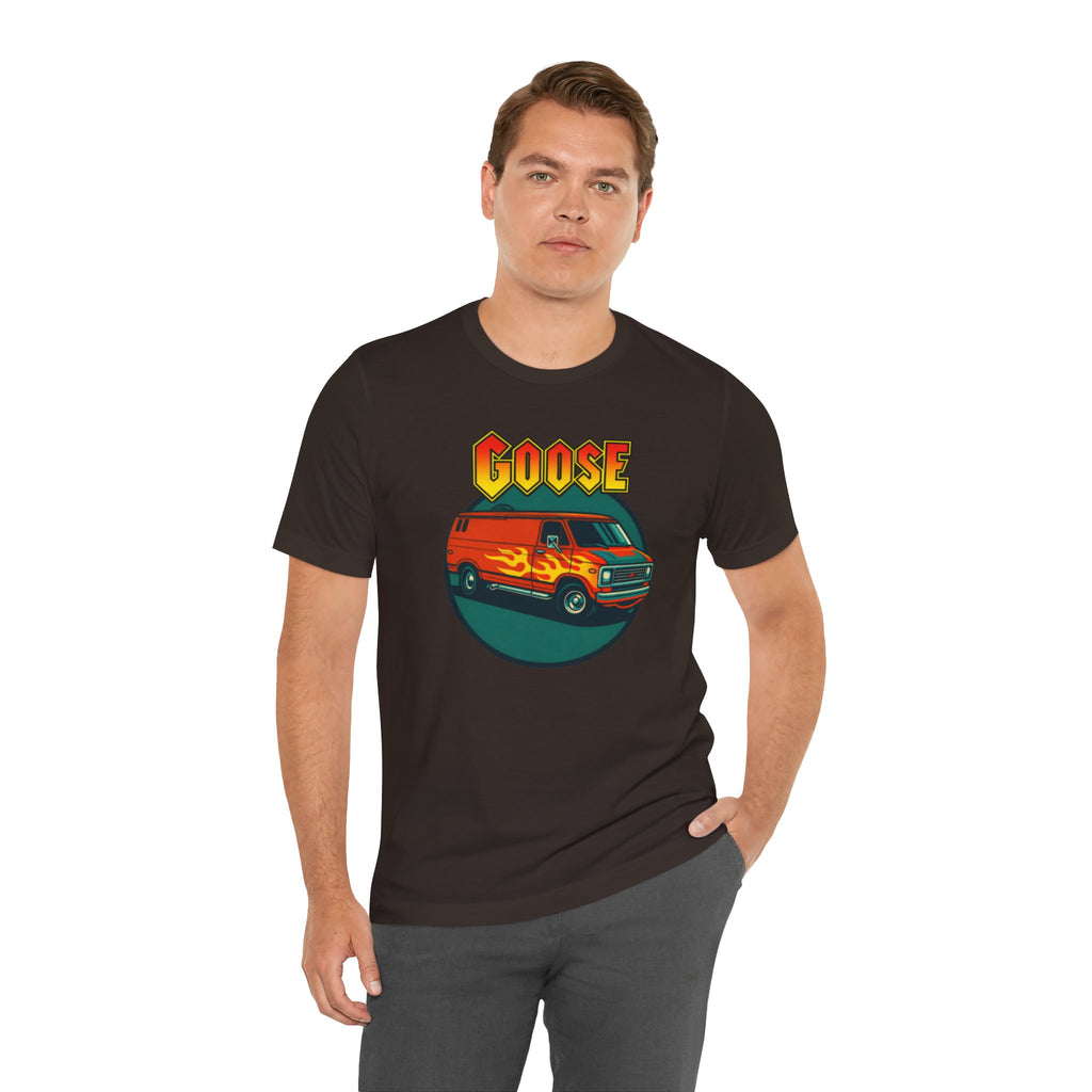 Goose Flame Van T‑Shirt — Retro Hot Rod Graphic Tee