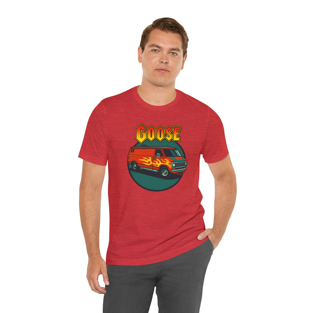 Goose Flame Van T‑Shirt — Retro Hot Rod Graphic Tee