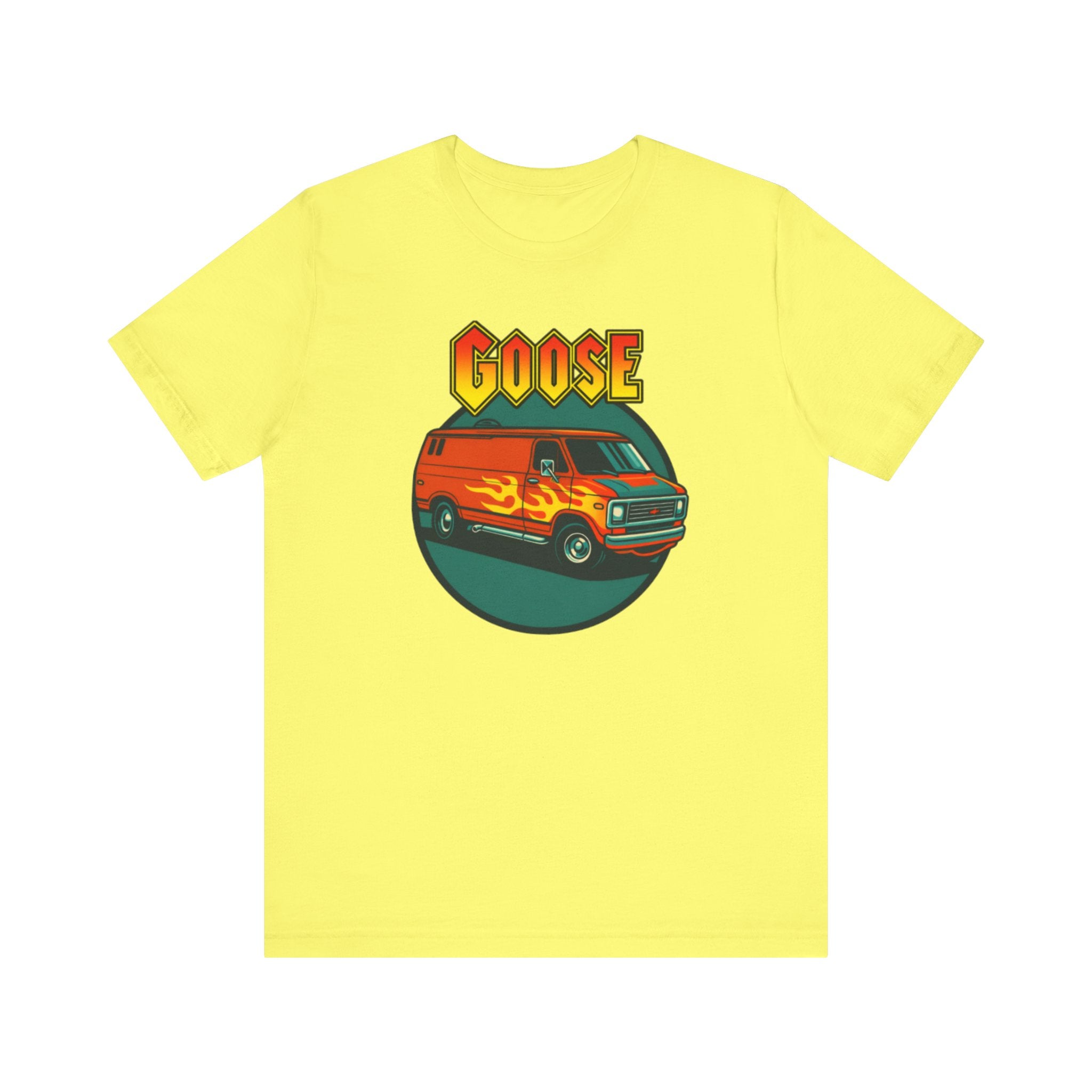 Goose Flame Van T‑Shirt — Retro Hot Rod Graphic Tee