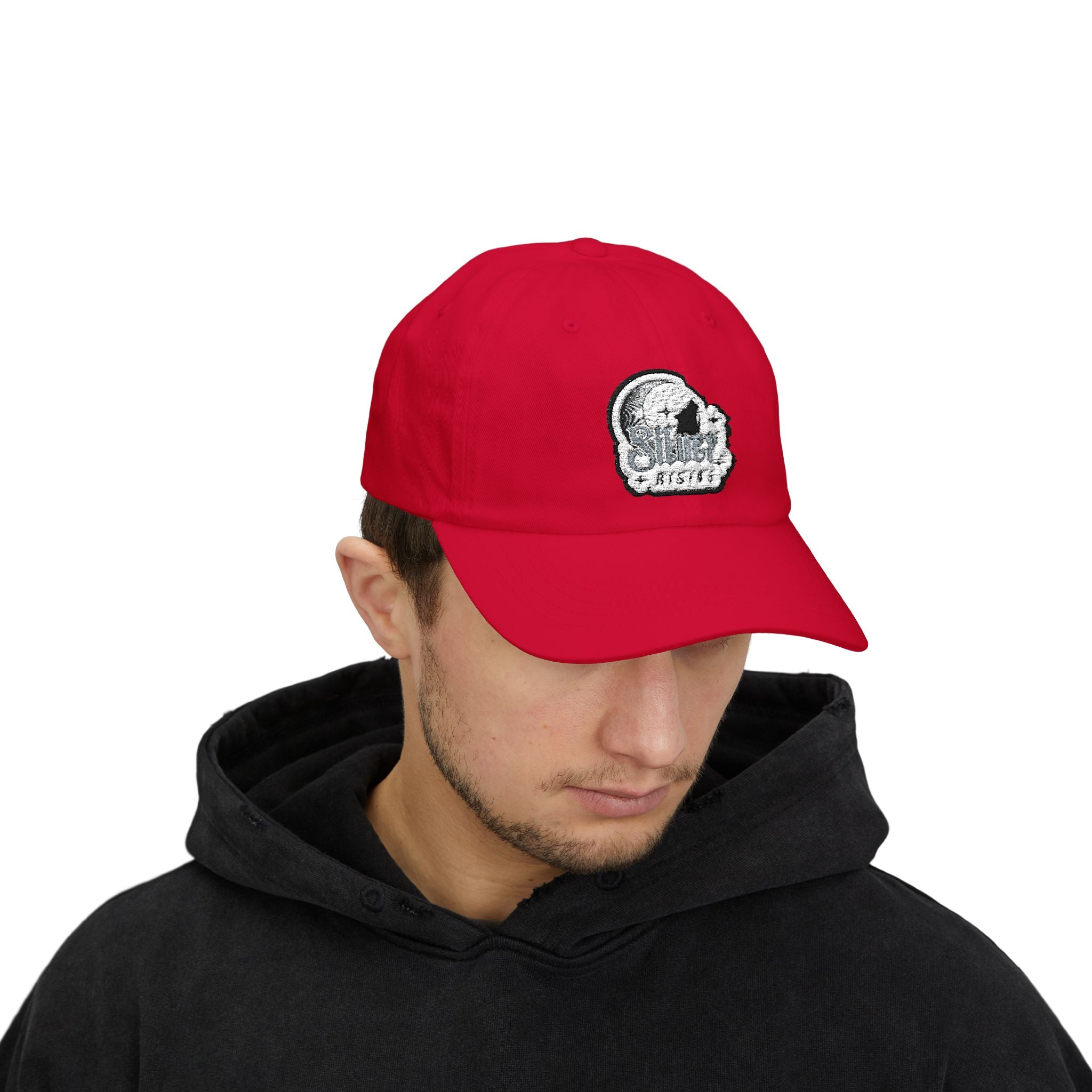 Dad Cap — Vintage Moon & Stars Fishing Logo Embroidered Hat
