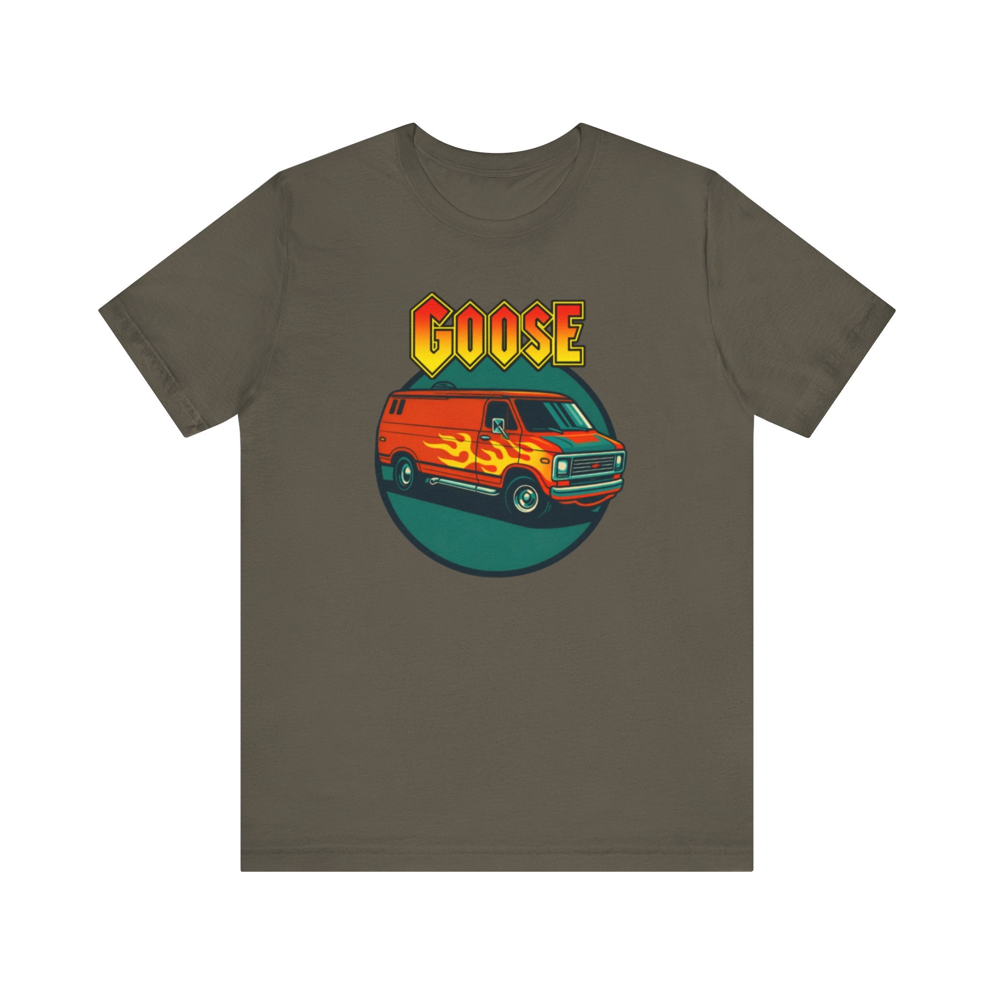 Goose Flame Van T‑Shirt — Retro Hot Rod Graphic Tee