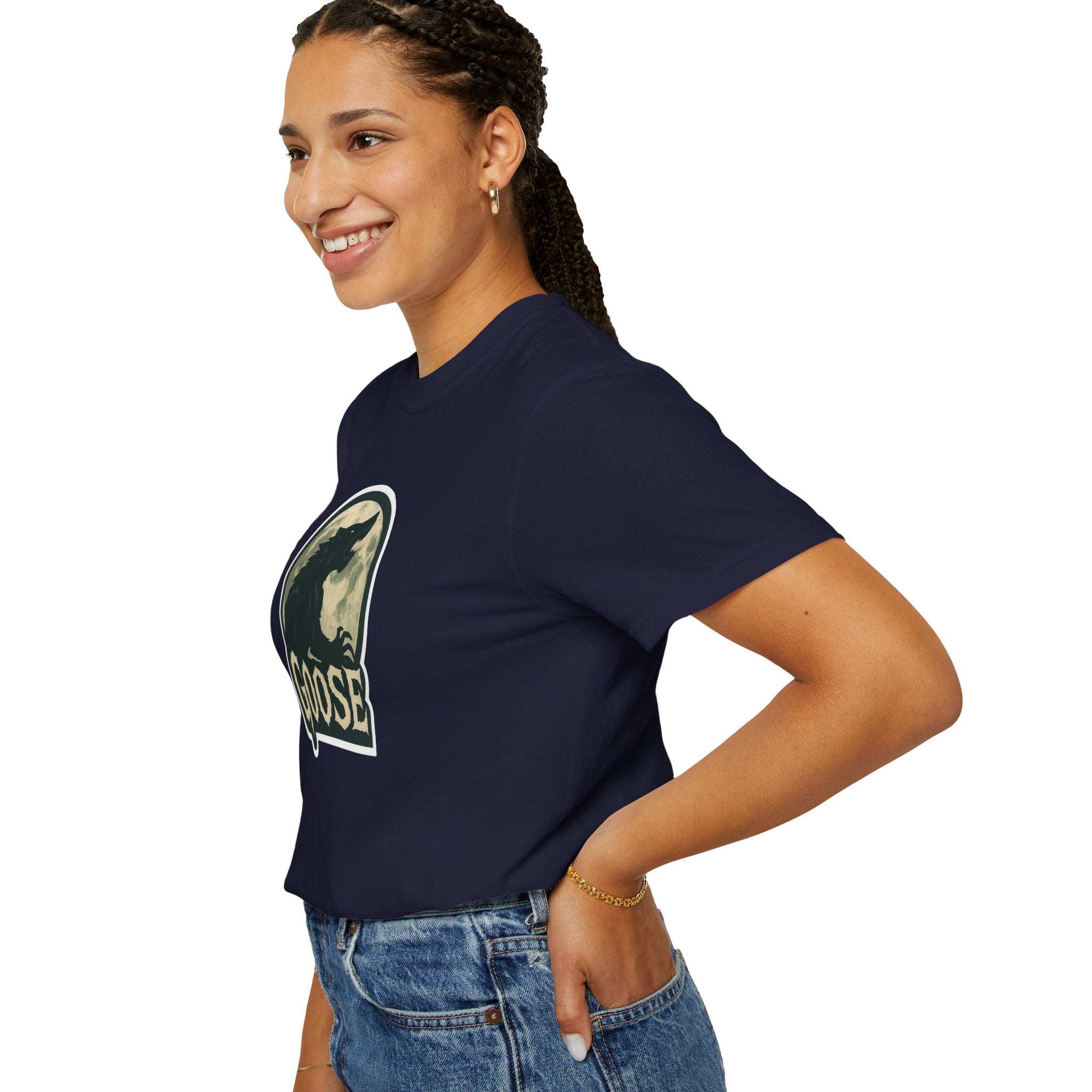 Goose Moon T-Shirt — Vintage Werewolf Silhouette Graphic Tee
