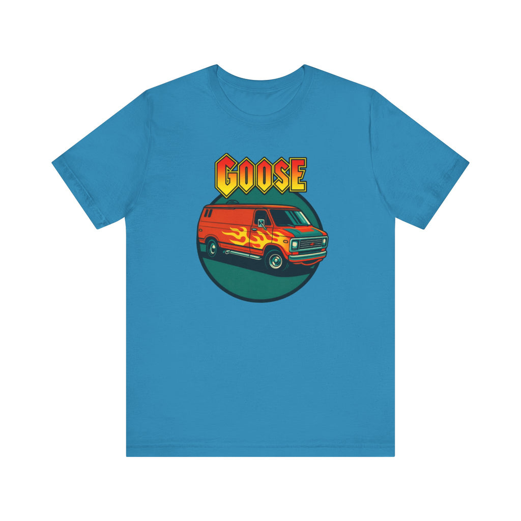Goose Flame Van T‑Shirt — Retro Hot Rod Graphic Tee