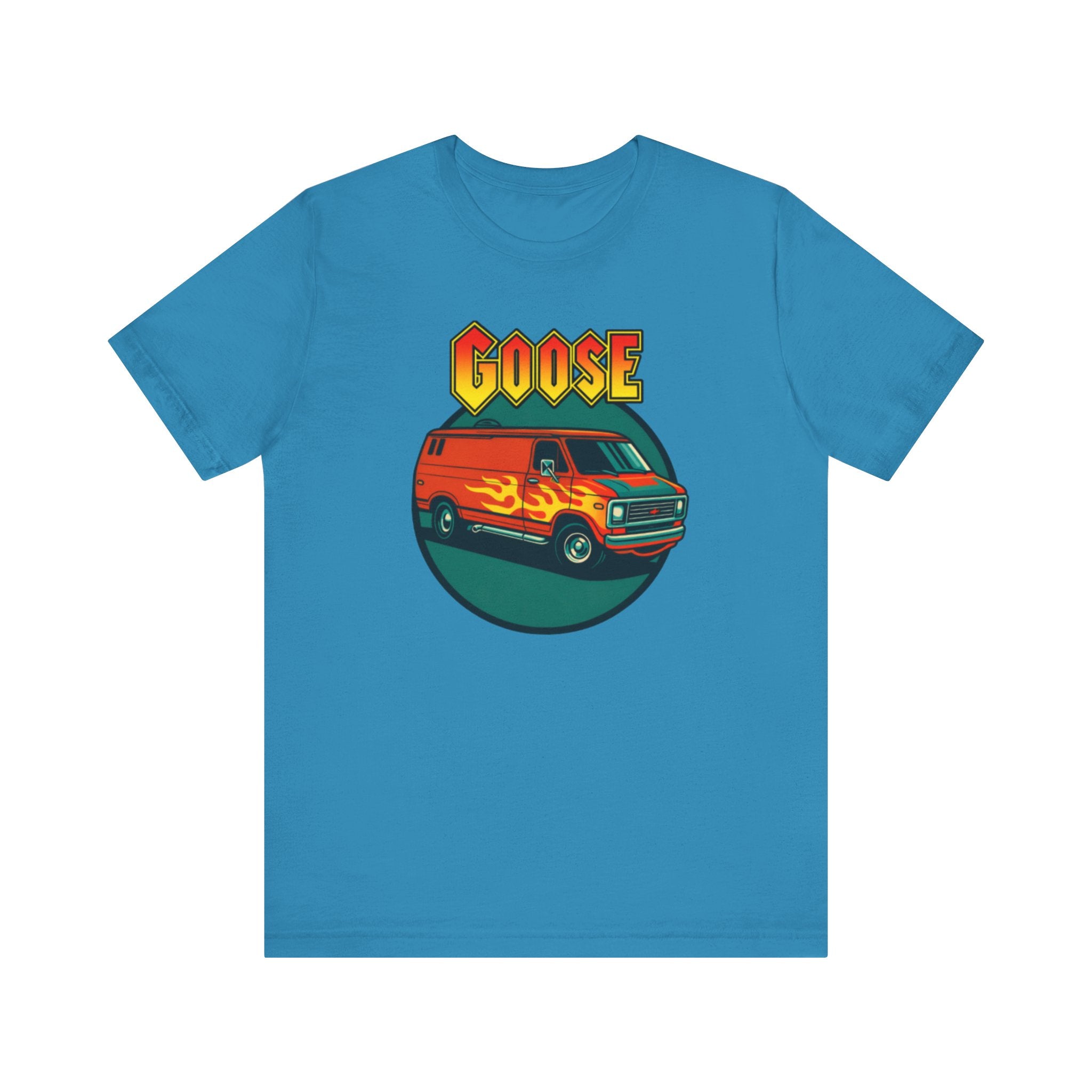 Goose Flame Van T‑Shirt — Retro Hot Rod Graphic Tee