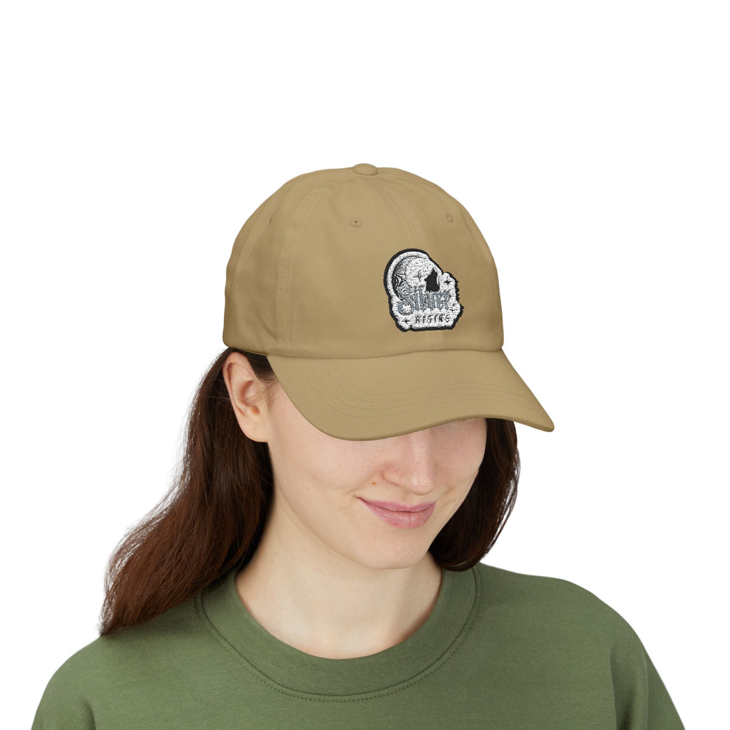 Dad Cap — Vintage Moon & Stars Fishing Logo Embroidered Hat