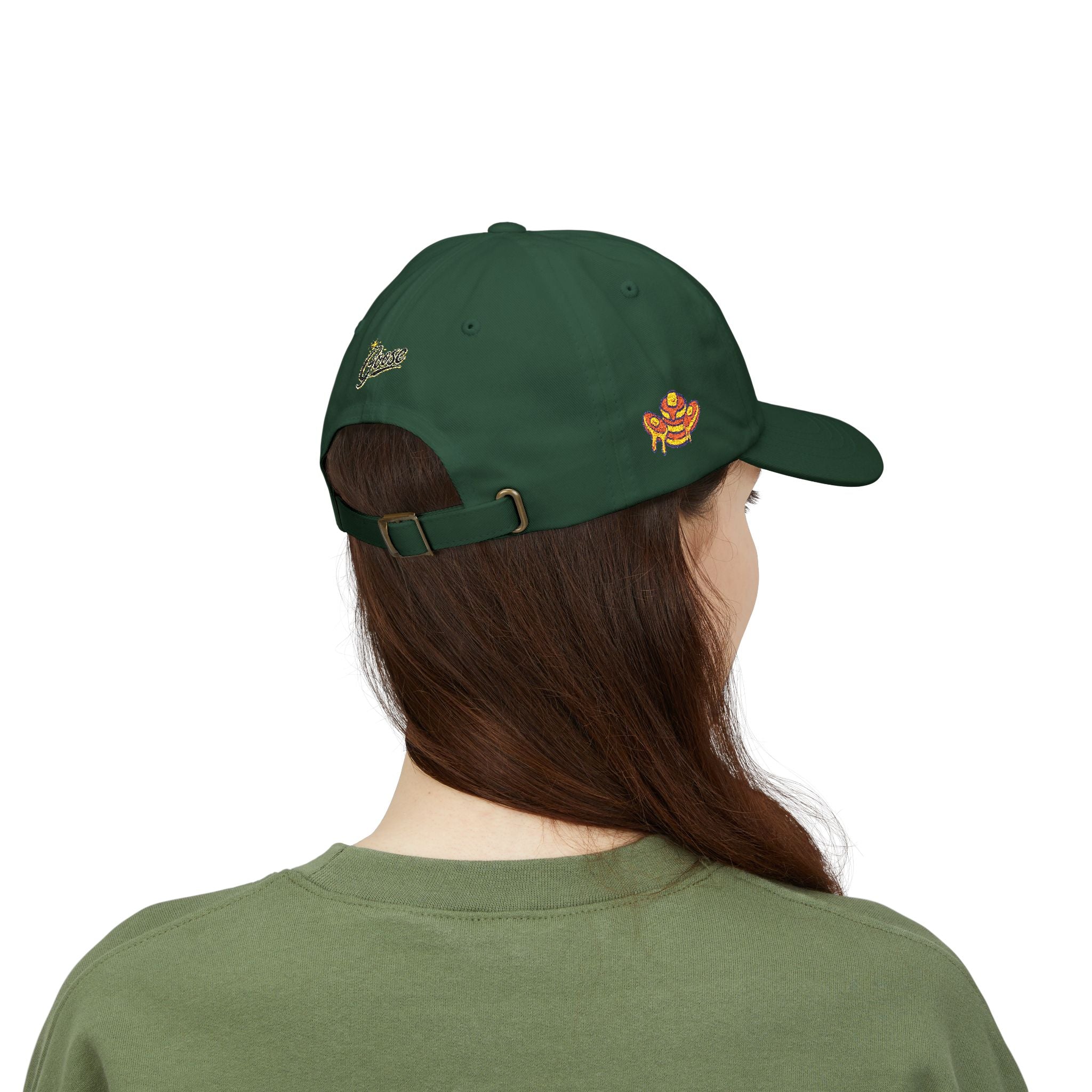 Embroidered Psychedelic Stamp Dad Cap