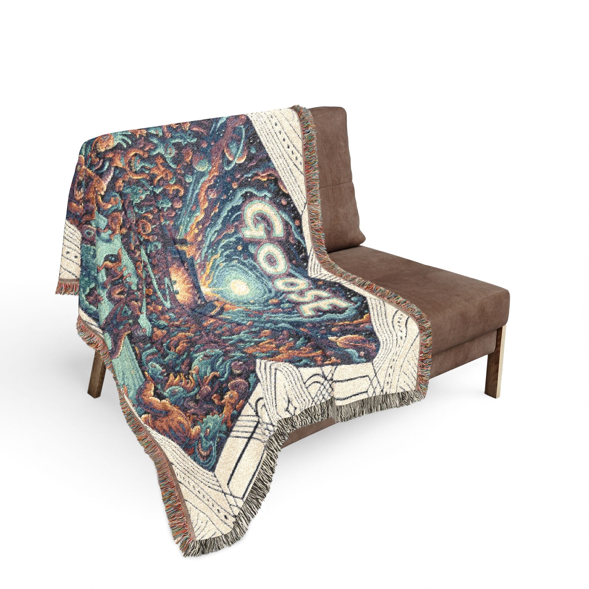 Woven Blanket — 'Goose' Scenic Pixel Art Throw Blanket, Cozy Band-Inspired Home Decor