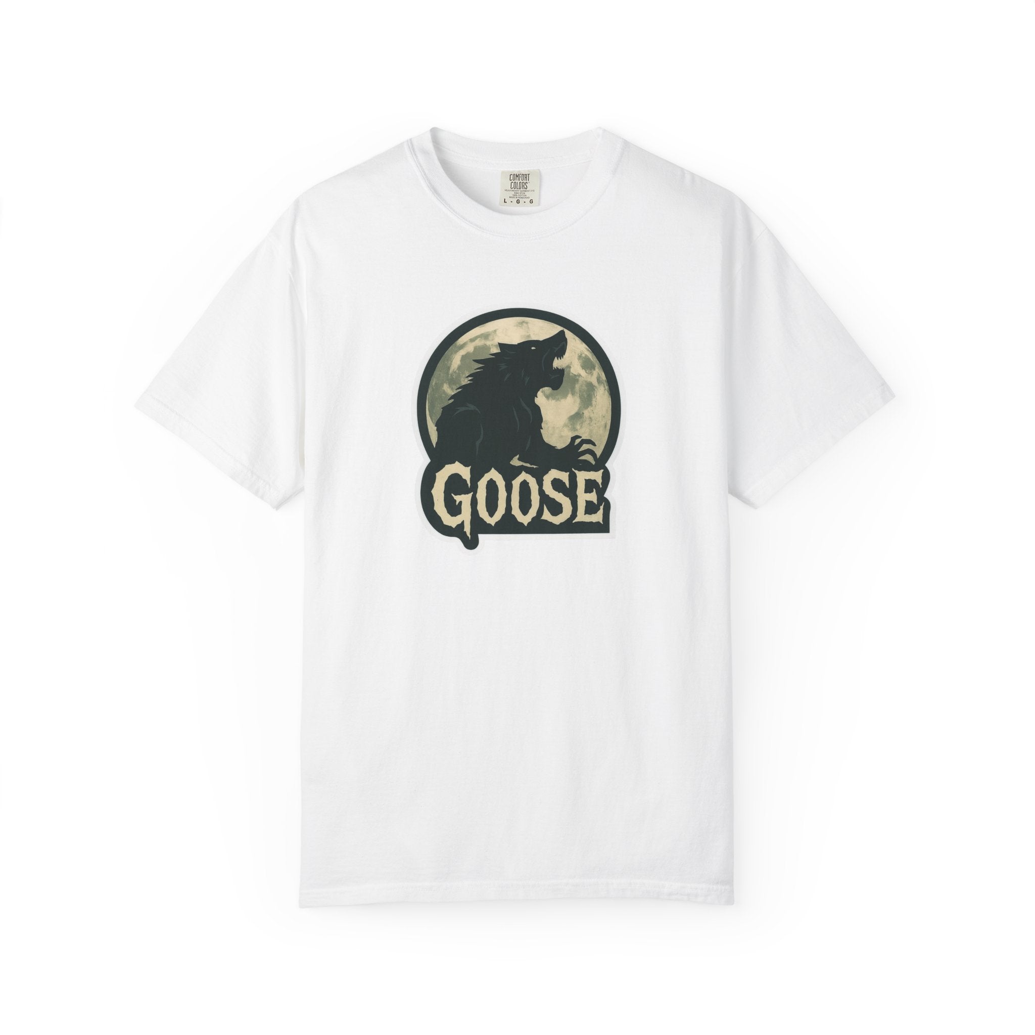 Goose Moon T-Shirt — Vintage Werewolf Silhouette Graphic Tee