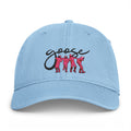 Pink Dancing Goose cap | Embroidered Baseball Cap | Vintage Coastal Washed Hat