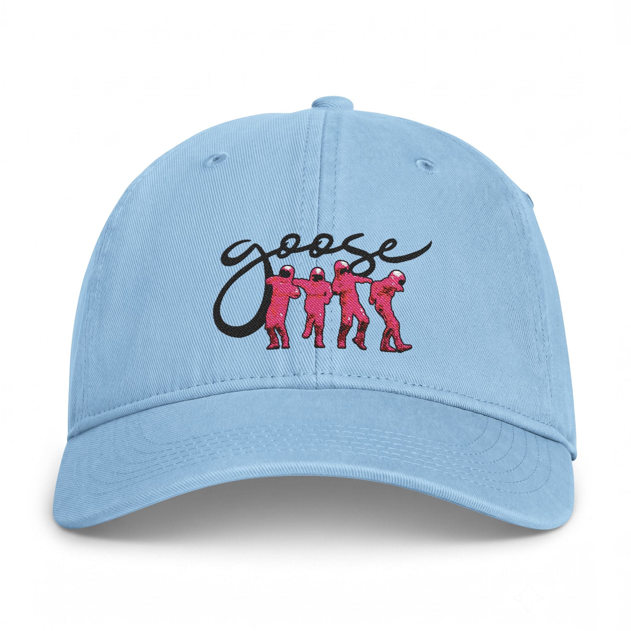 Pink Dancing Goose cap | Embroidered Baseball Cap | Vintage Coastal Washed Hat