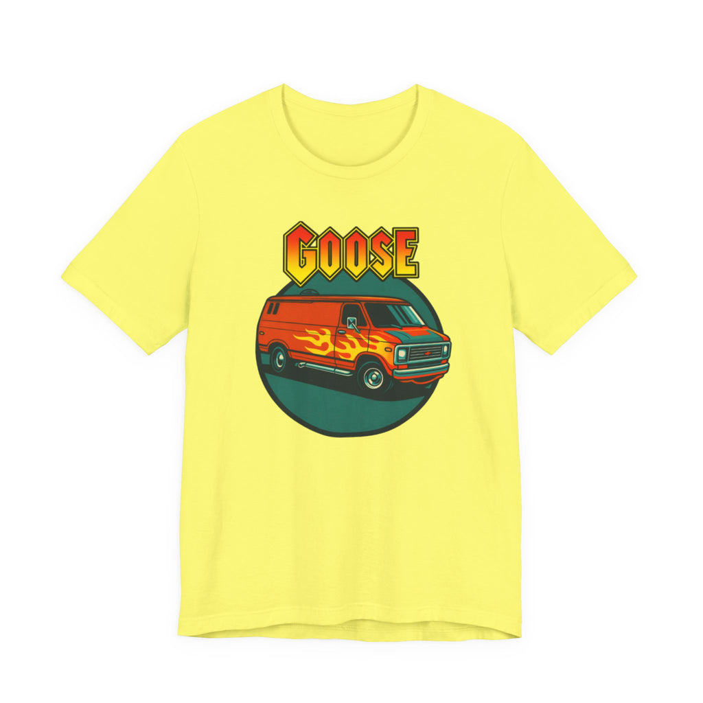 Goose Flame Van T‑Shirt — Retro Hot Rod Graphic Tee