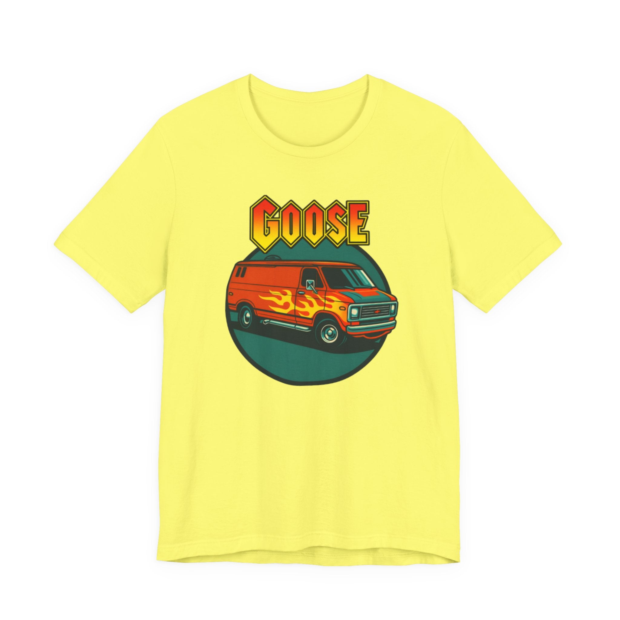 Goose Flame Van T‑Shirt — Retro Hot Rod Graphic Tee