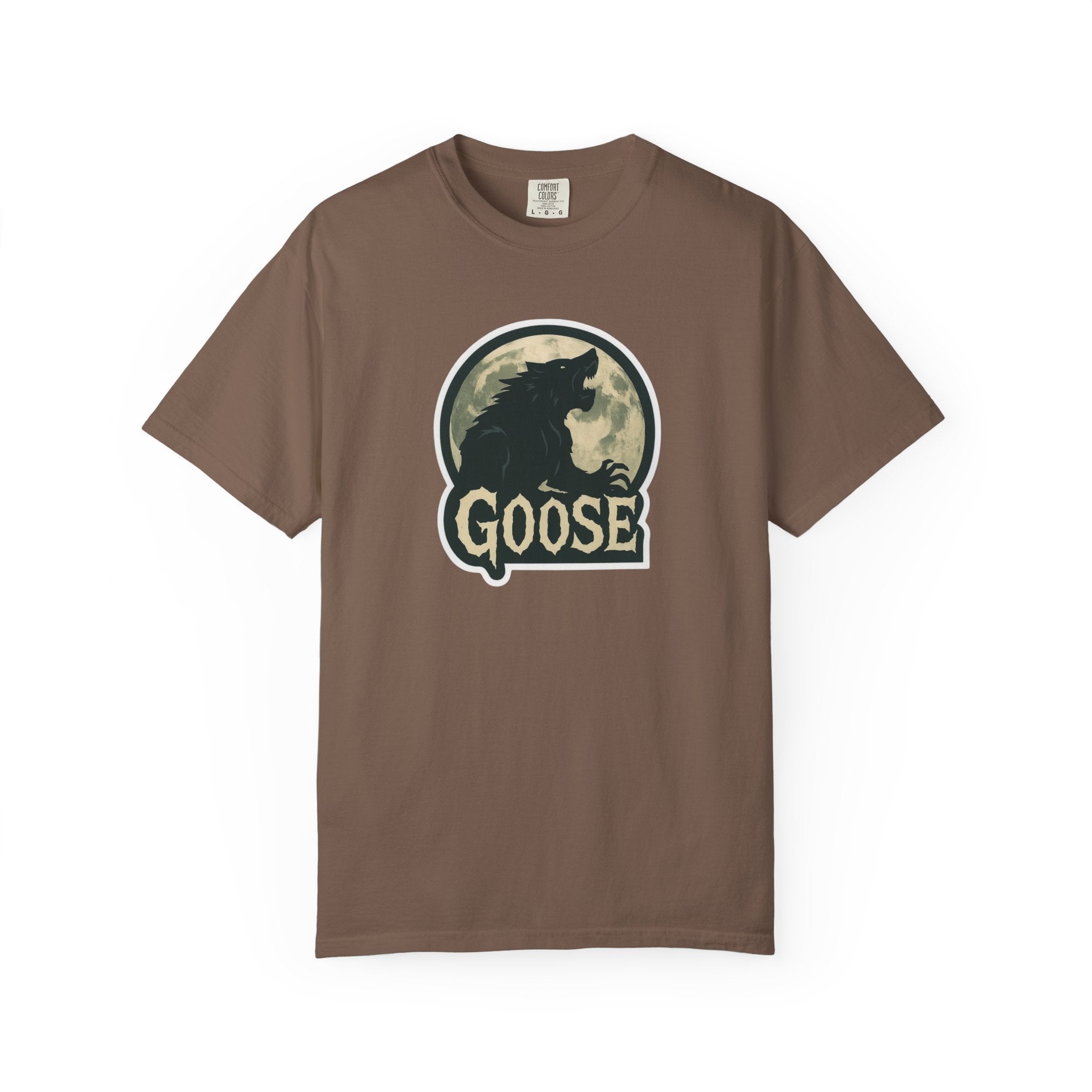 Goose Moon T-Shirt — Vintage Werewolf Silhouette Graphic Tee