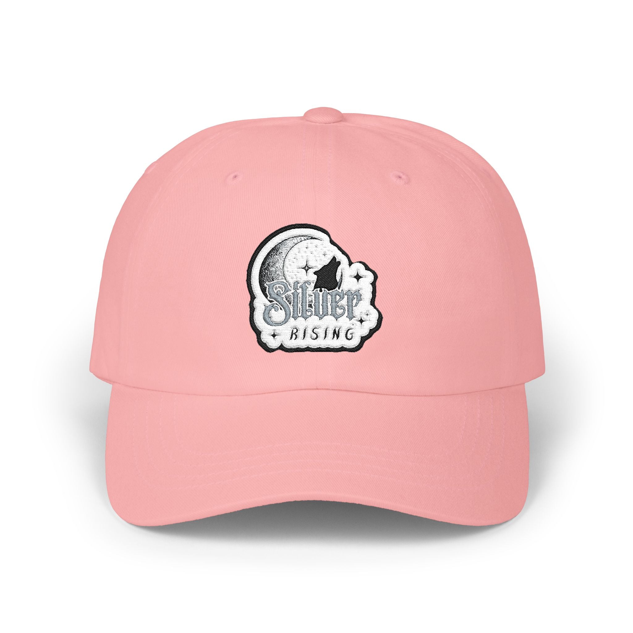 Dad Cap — Vintage Moon & Stars Fishing Logo Embroidered Hat