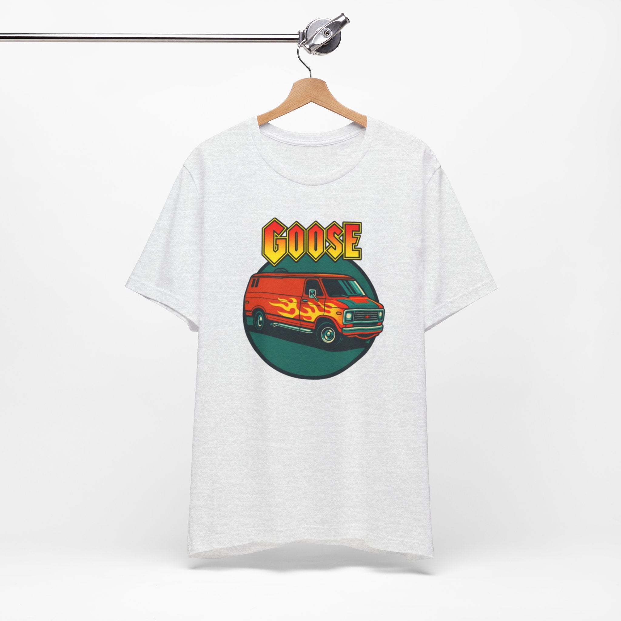 Goose Flame Van T‑Shirt — Retro Hot Rod Graphic Tee