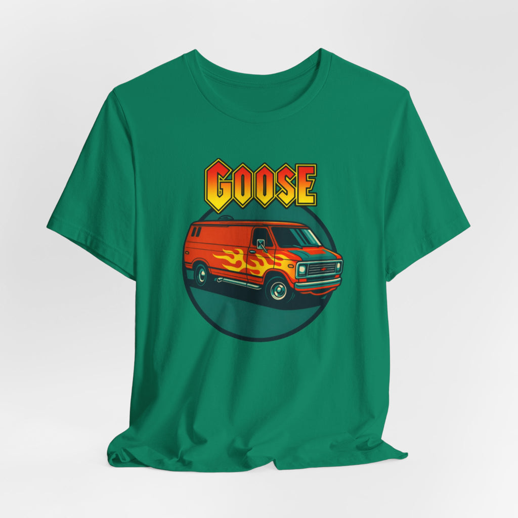 Goose Flame Van T‑Shirt — Retro Hot Rod Graphic Tee
