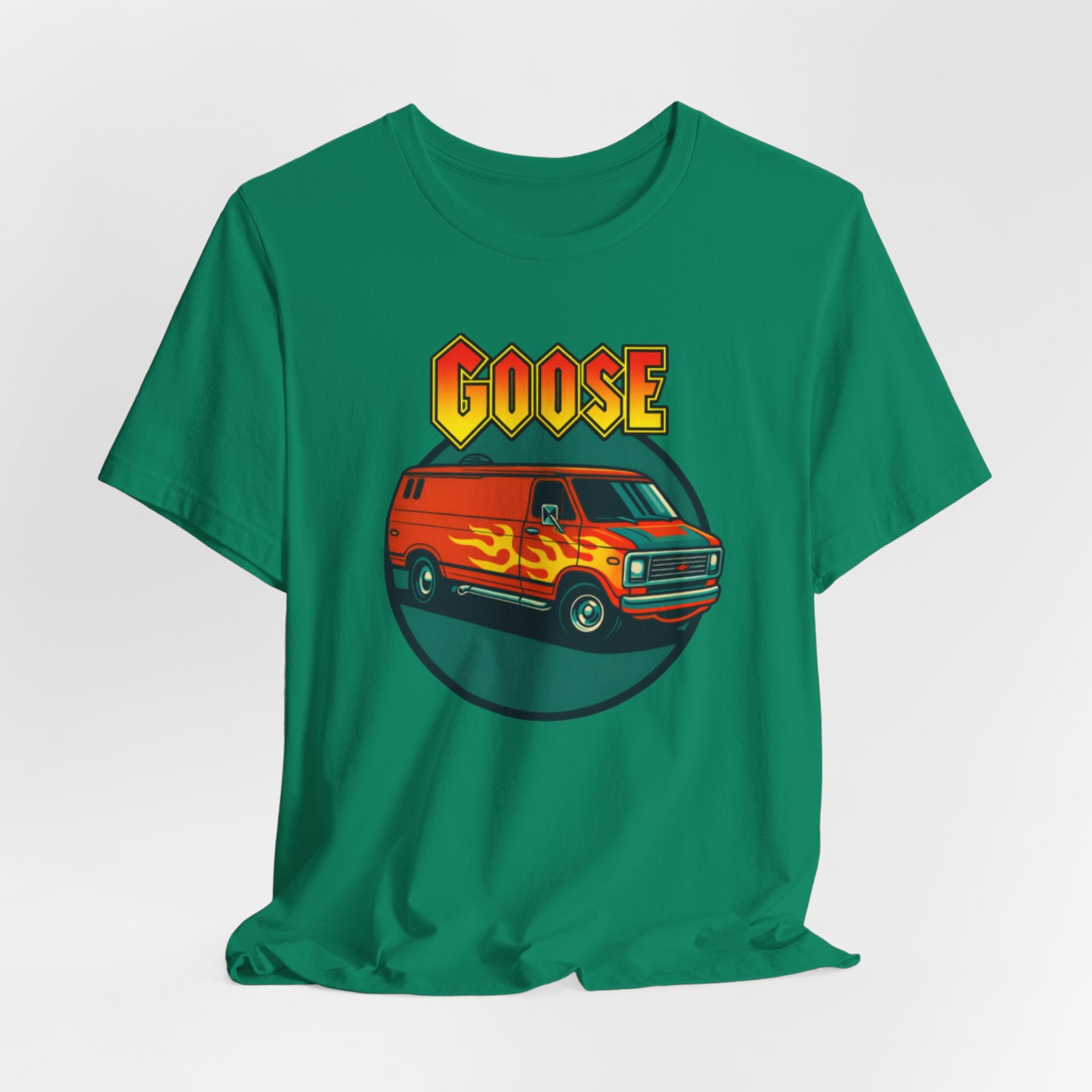 Goose Flame Van T‑Shirt — Retro Hot Rod Graphic Tee