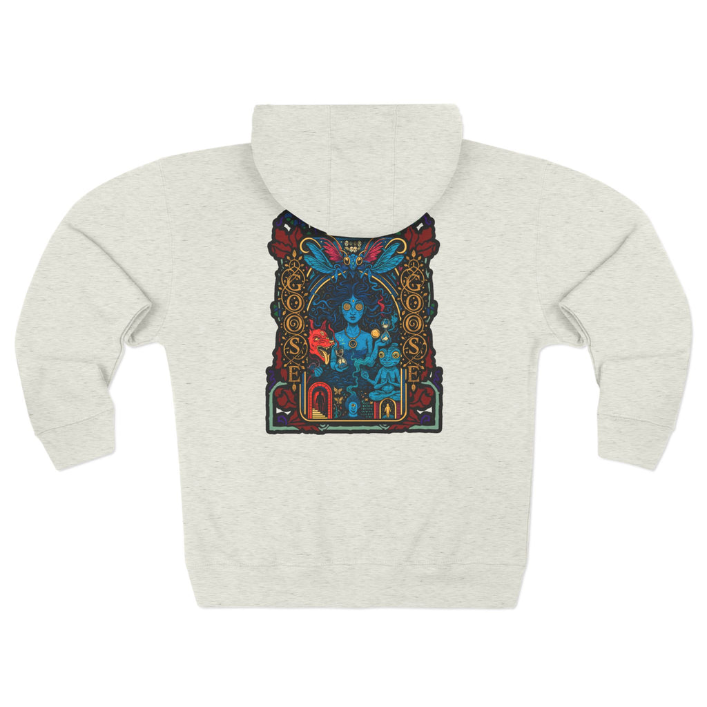 Goose Zip Hoodie — Vintage Psychedelic Band Art Backprint