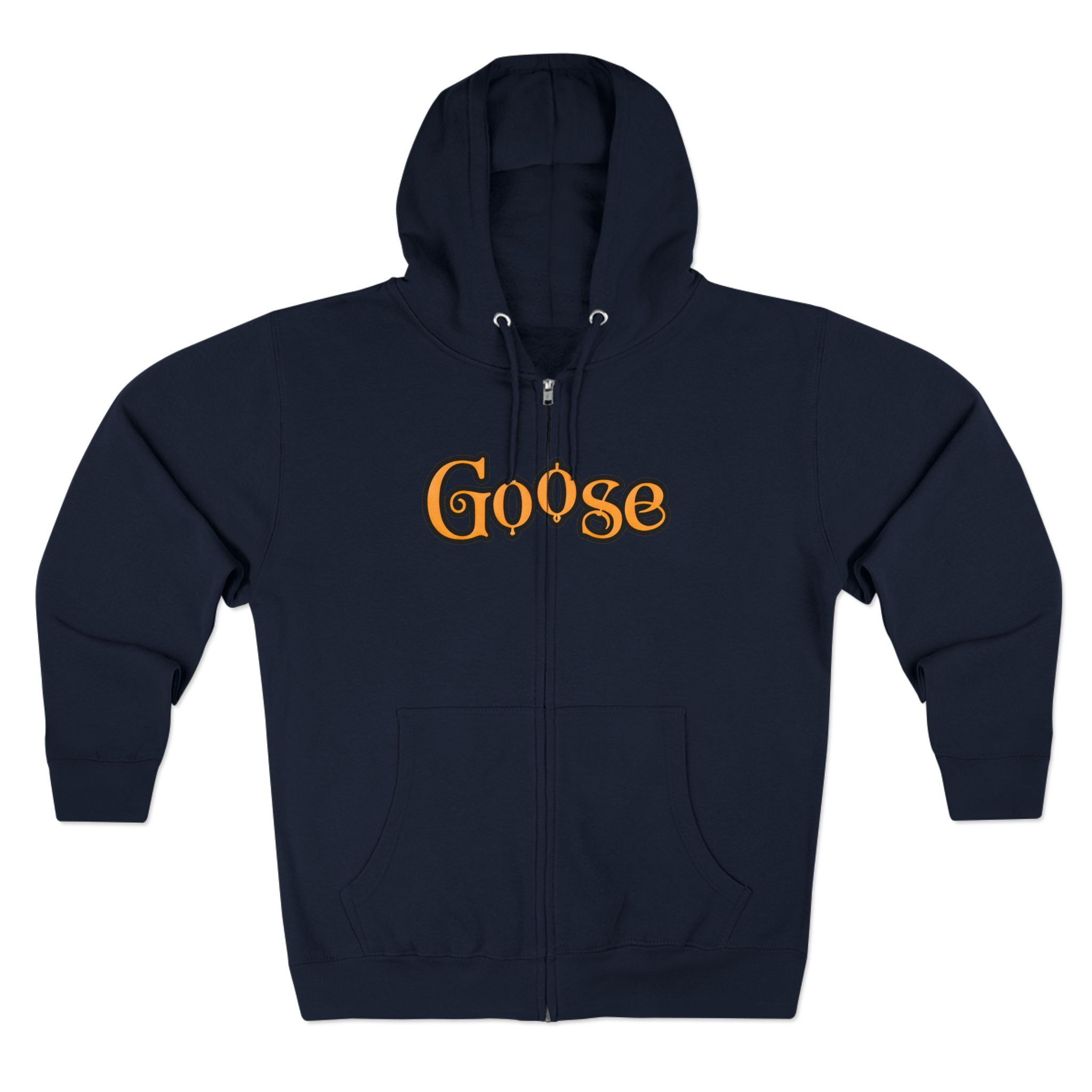 Goose Zip Hoodie — Vintage Psychedelic Band Art Backprint