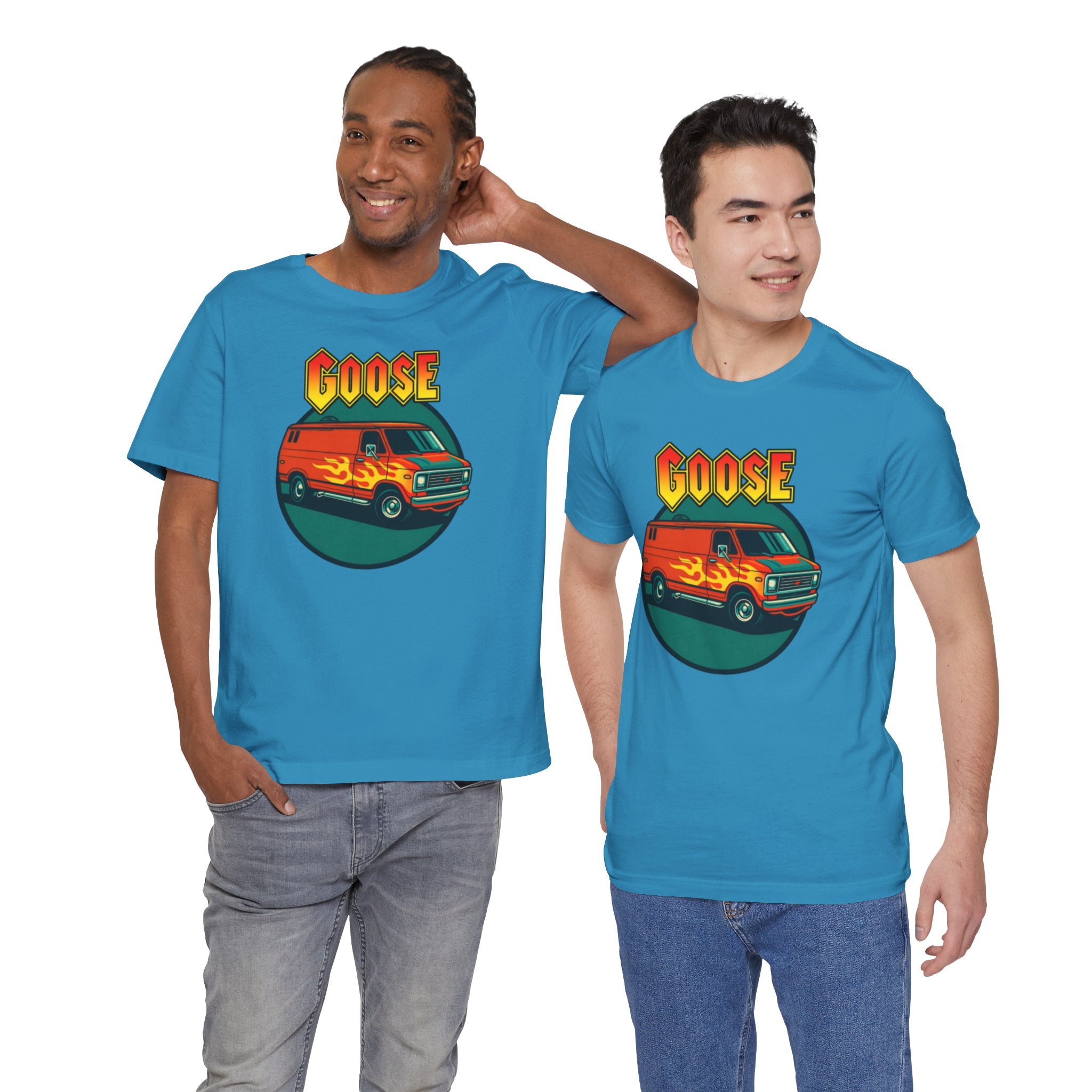 Goose Flame Van T‑Shirt — Retro Hot Rod Graphic Tee