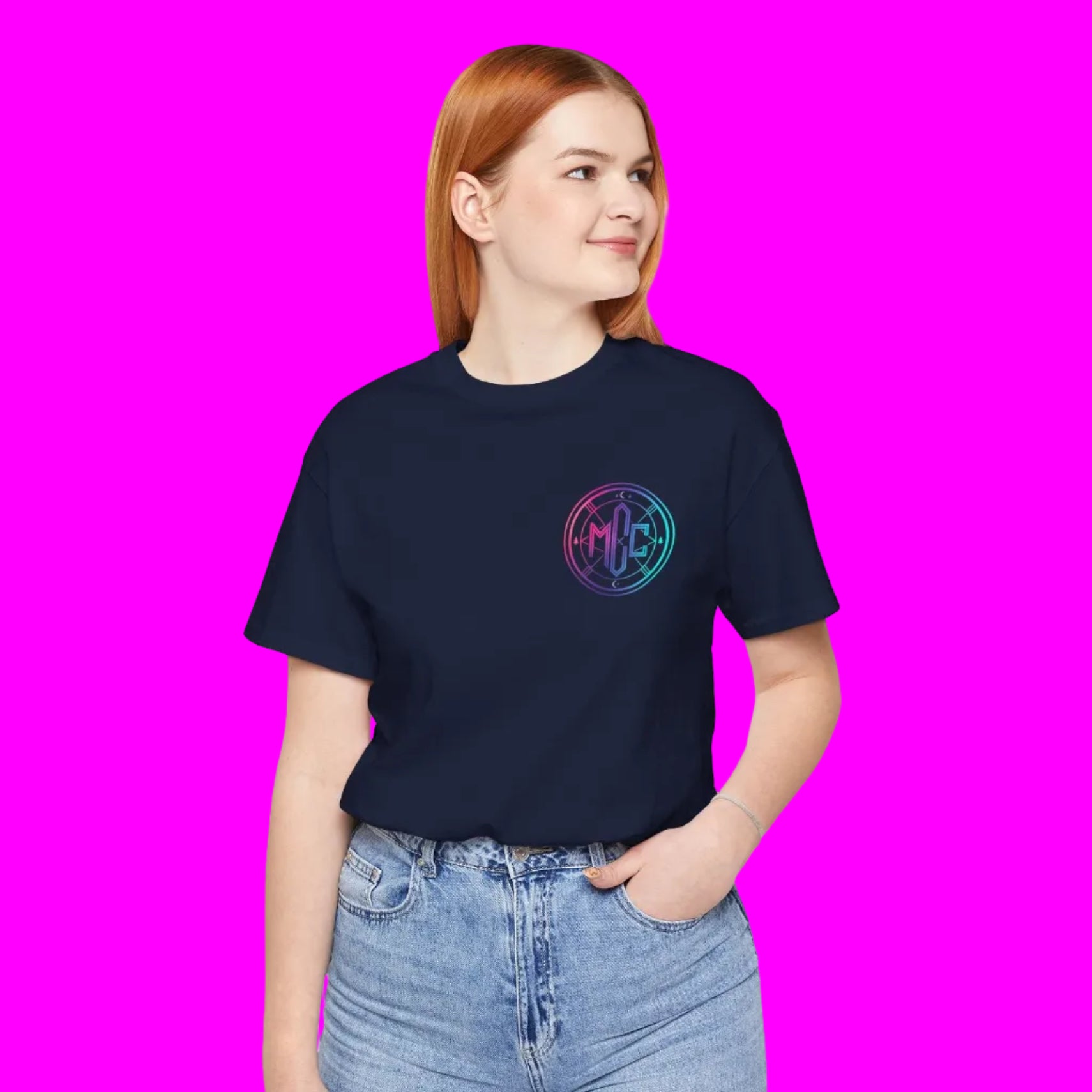 Moon Cabin Collective T-Shirt — Moonlit Cabin Graphic Tee ("Rooted in Nature • Driven by Sound")