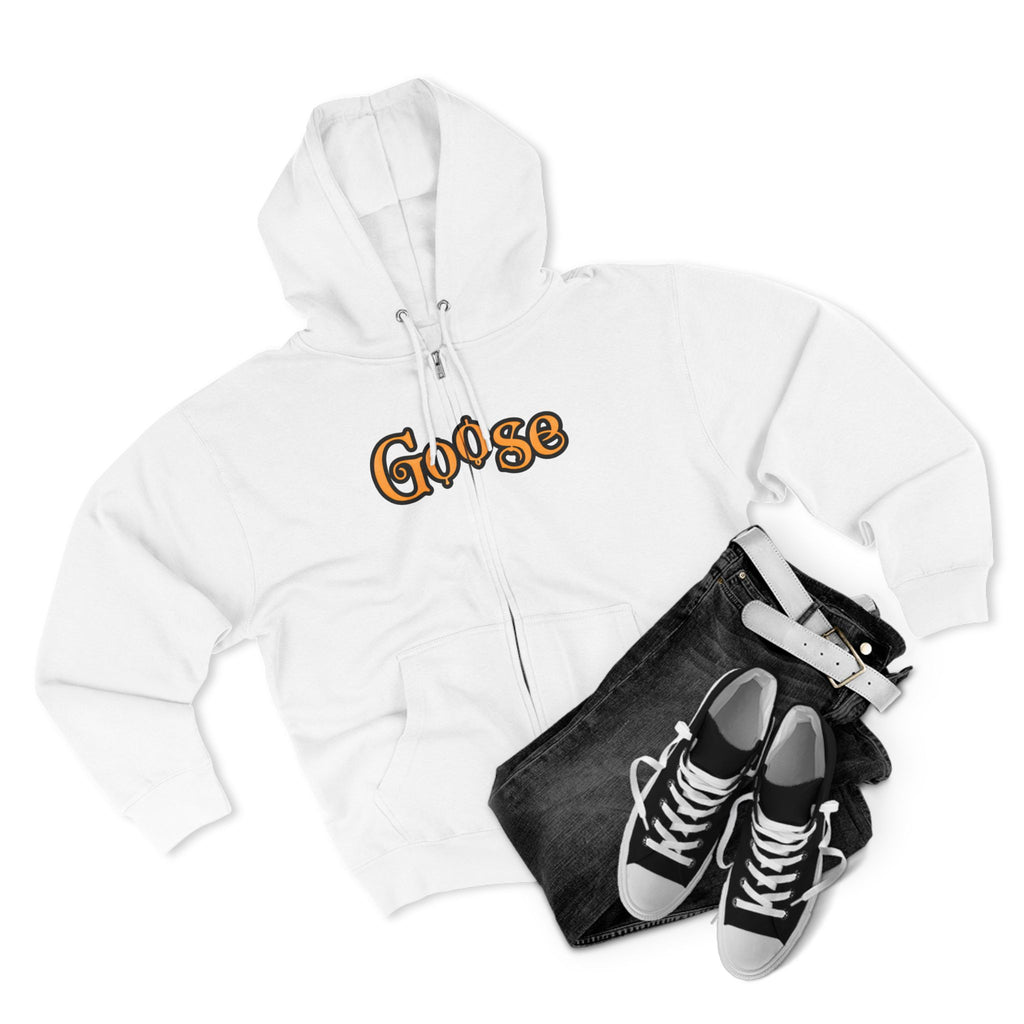 Goose Zip Hoodie — Vintage Psychedelic Band Art Backprint