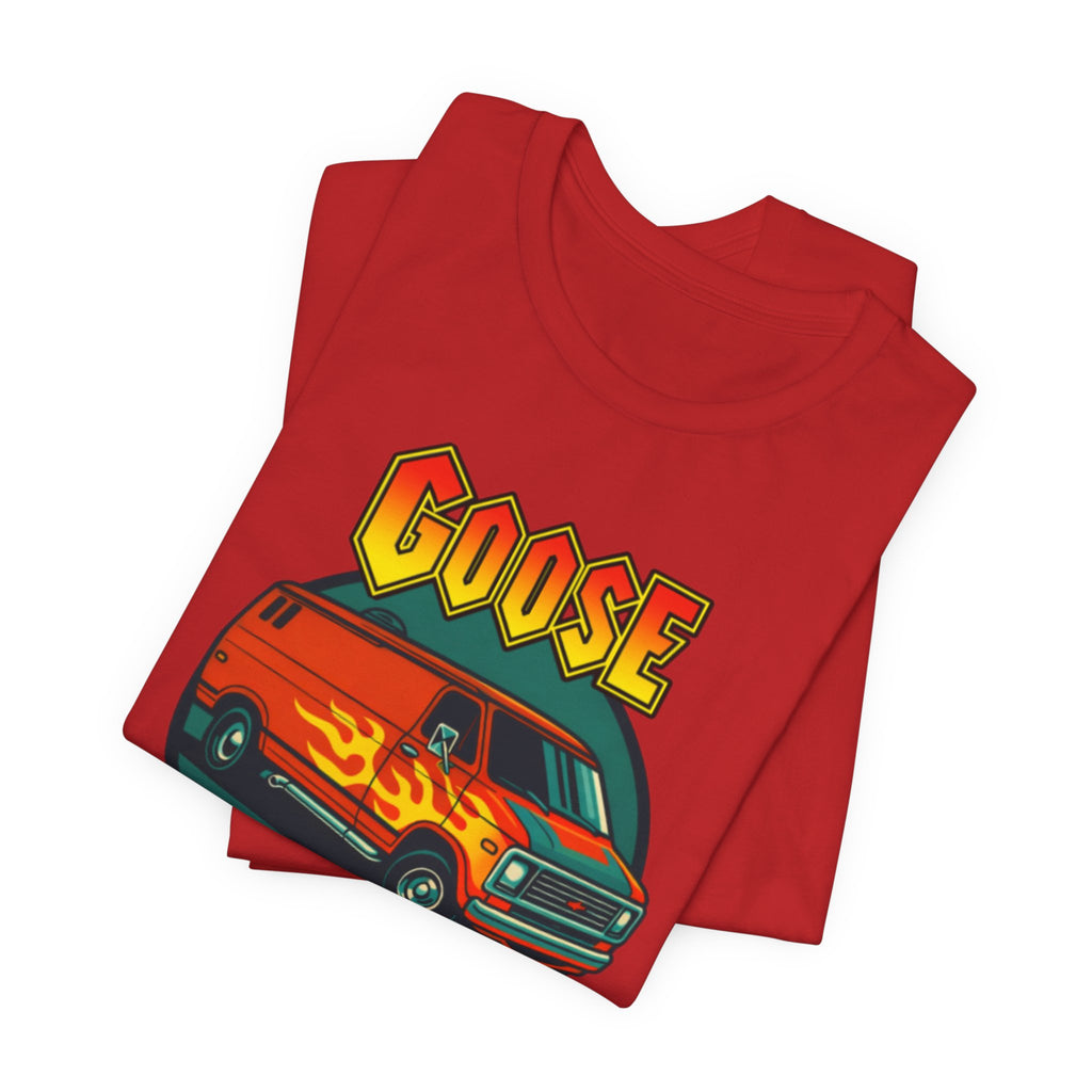 Goose Flame Van T‑Shirt — Retro Hot Rod Graphic Tee