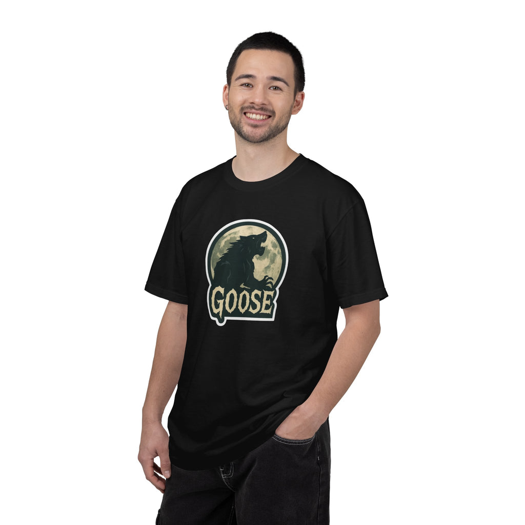 Goose Moon T-Shirt — Vintage Werewolf Silhouette Graphic Tee