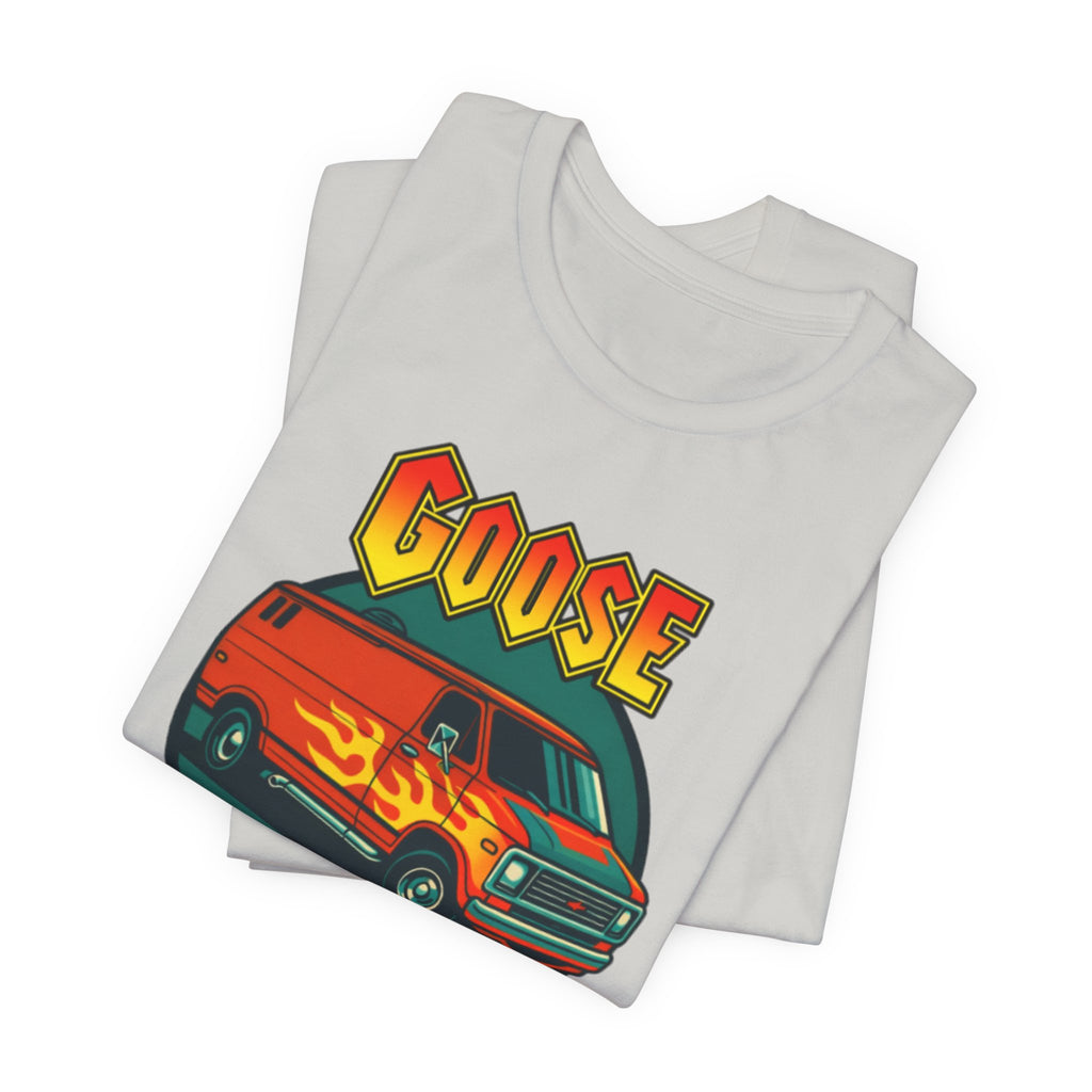 Goose Flame Van T‑Shirt — Retro Hot Rod Graphic Tee