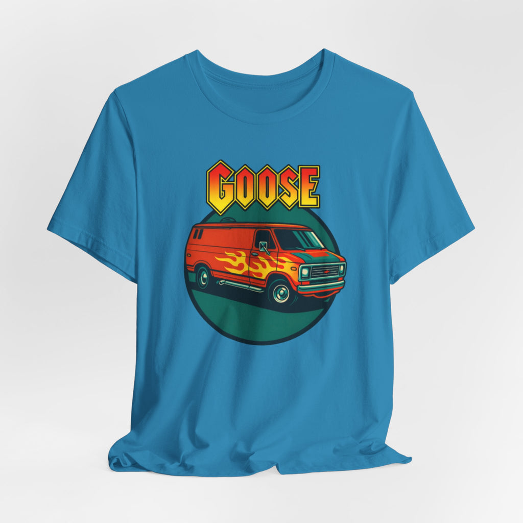 Goose Flame Van T‑Shirt — Retro Hot Rod Graphic Tee
