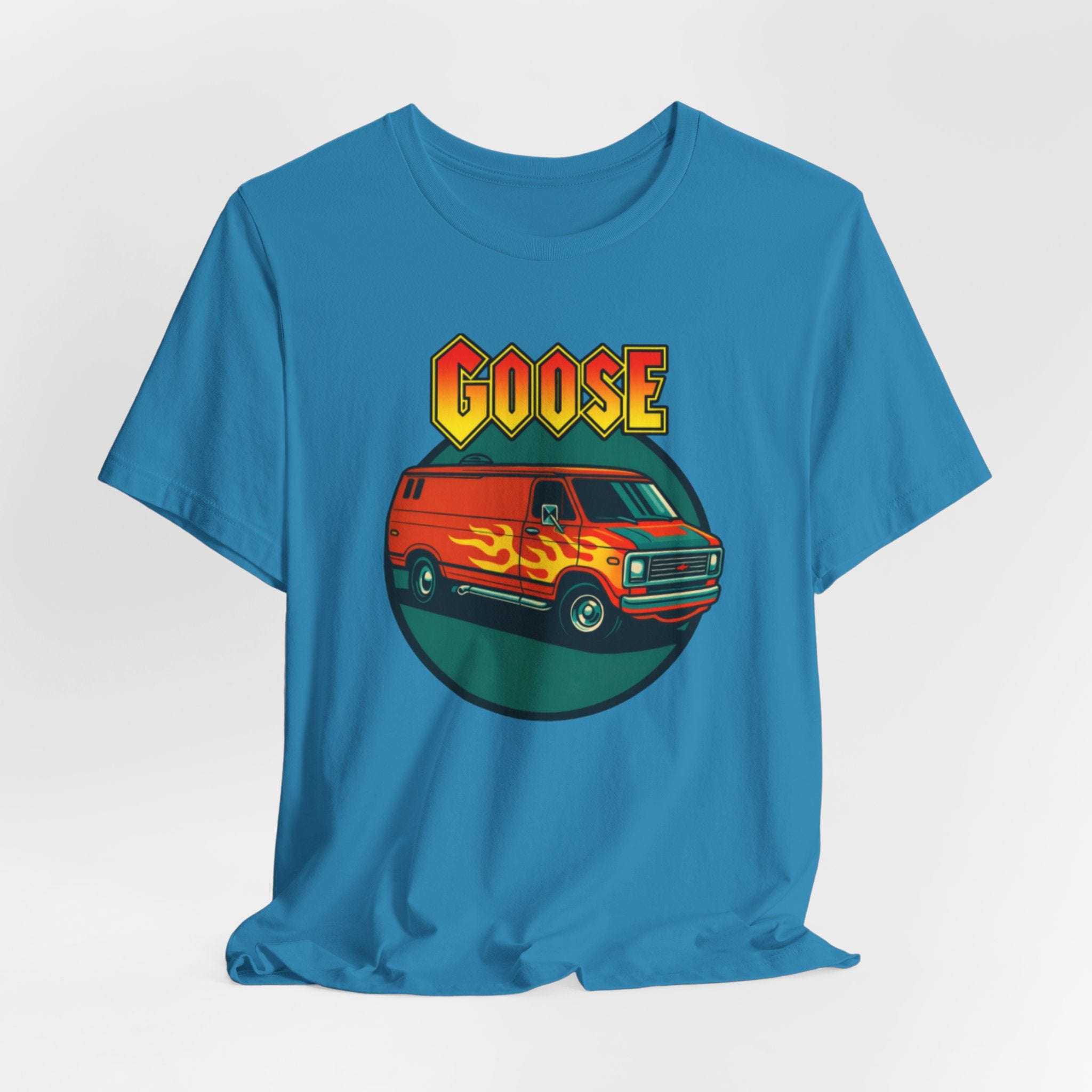 Goose Flame Van T‑Shirt — Retro Hot Rod Graphic Tee