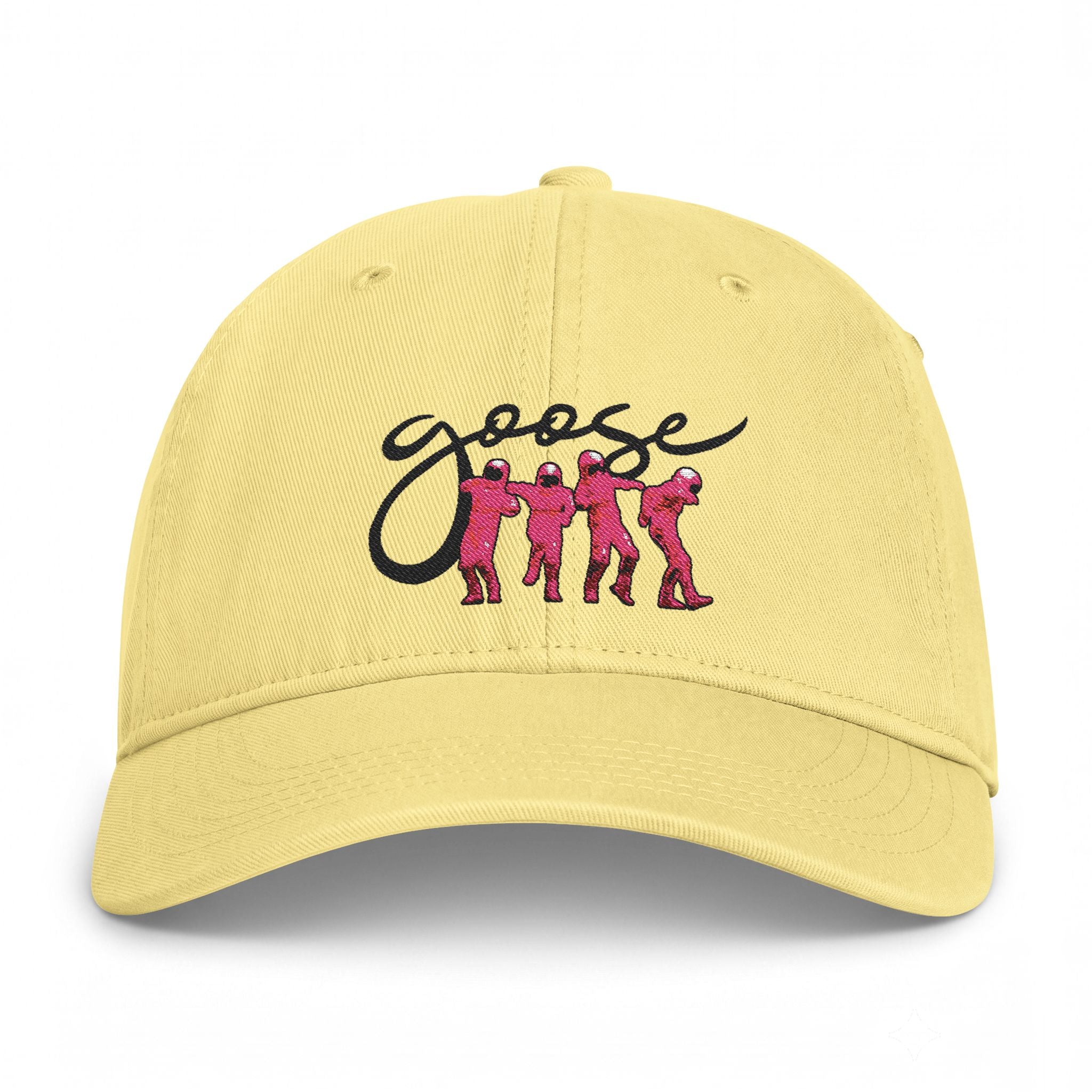Goose Embroidered Dad Hat — Vintage Coastal Washed Cap