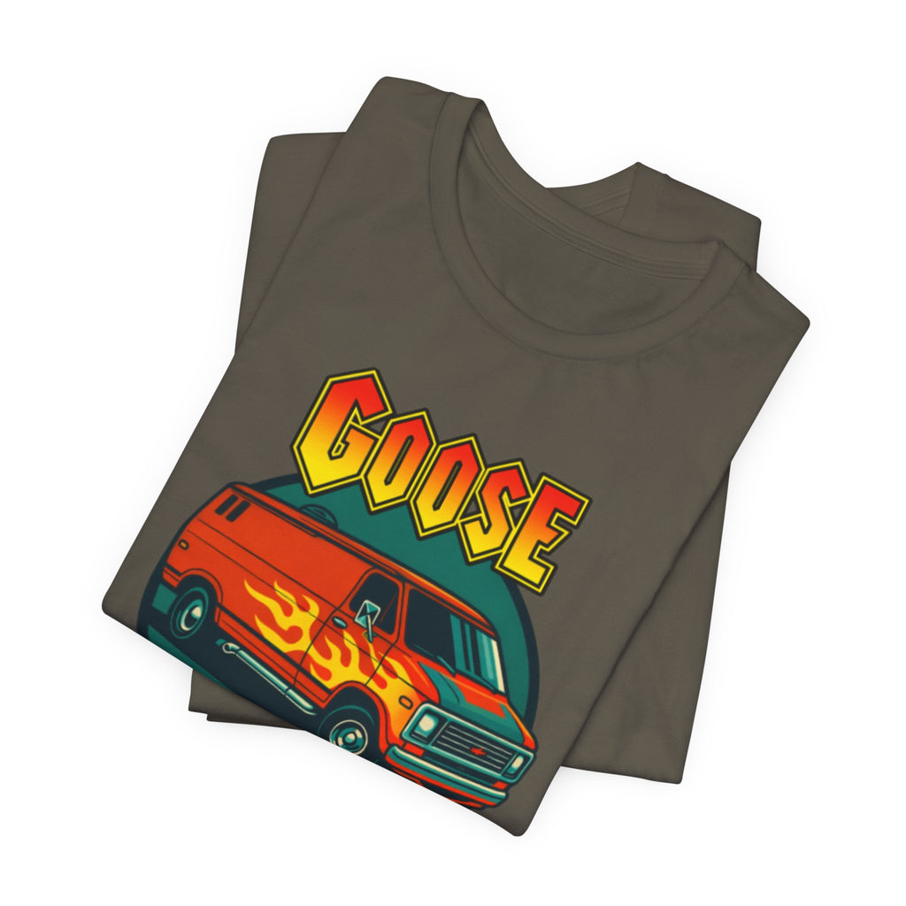 Goose Flame Van T‑Shirt — Retro Hot Rod Graphic Tee