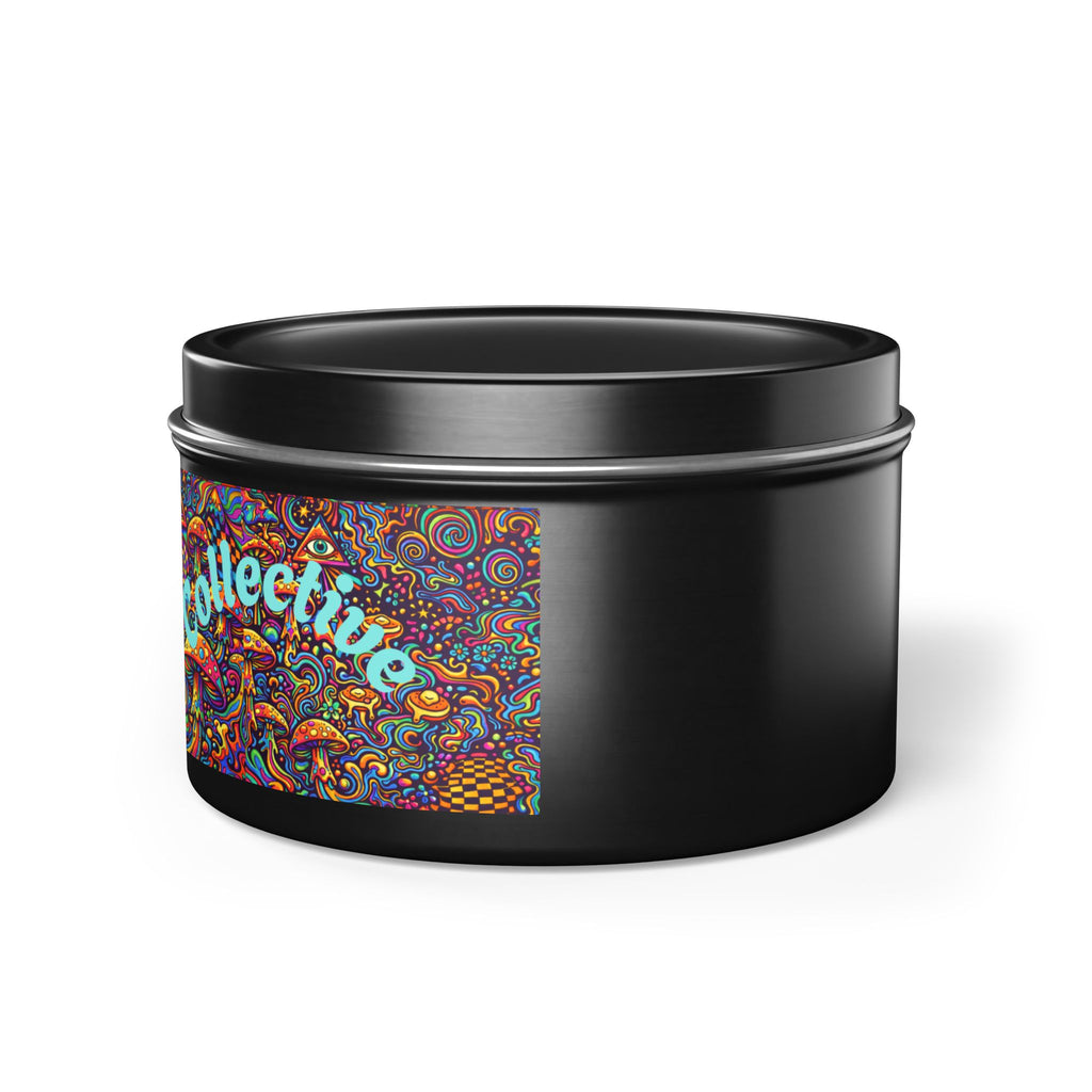 Moon Cabin Collection Tin Candle – Psychedelic Mushroom Scented Tin