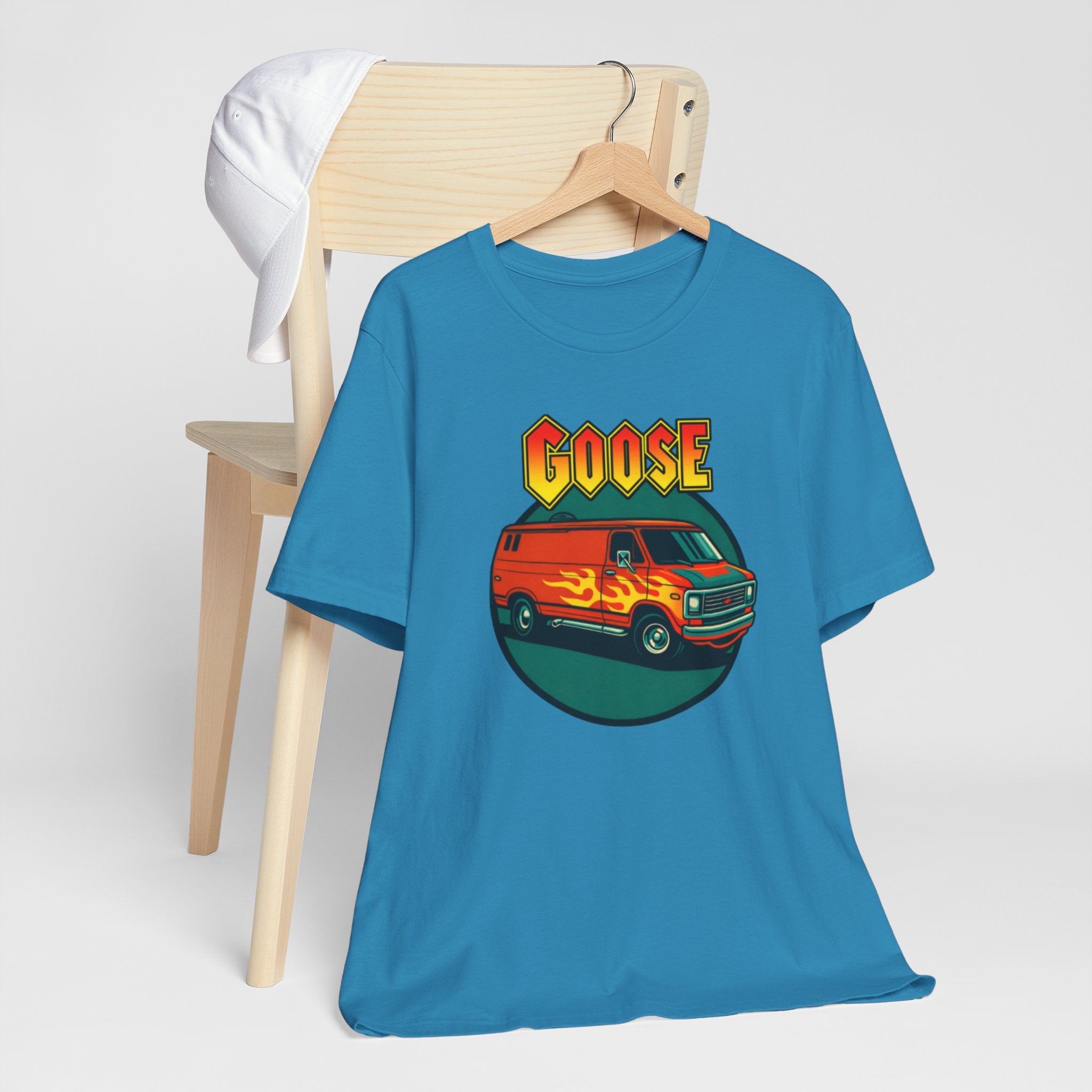 Goose Flame Van T‑Shirt — Retro Hot Rod Graphic Tee