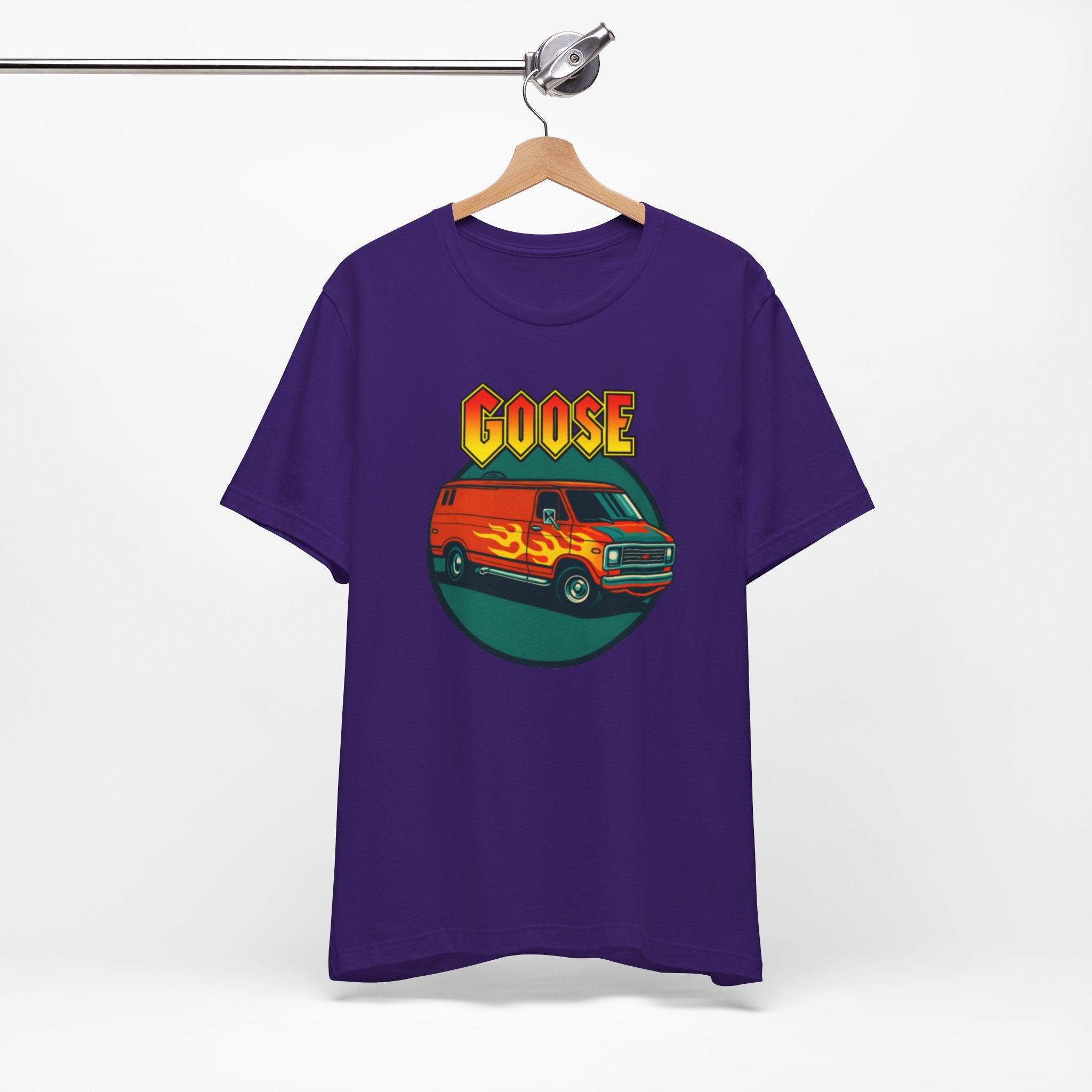 Goose Flame Van T‑Shirt — Retro Hot Rod Graphic Tee