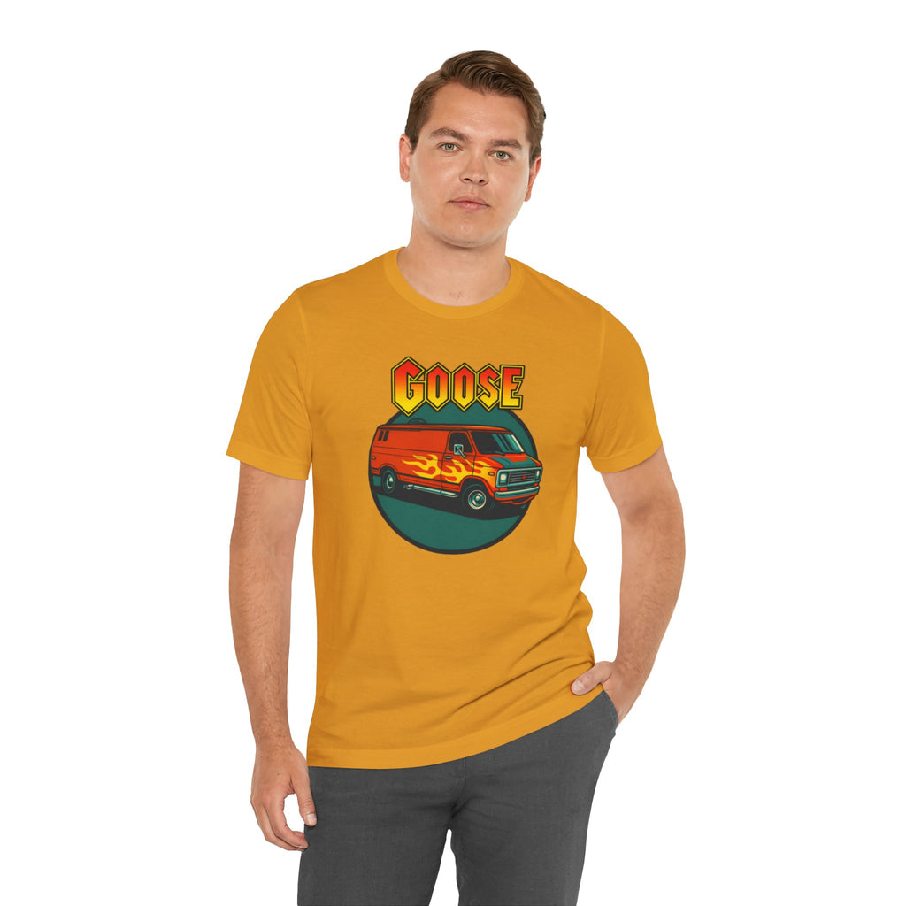 Goose Flame Van T‑Shirt — Retro Hot Rod Graphic Tee