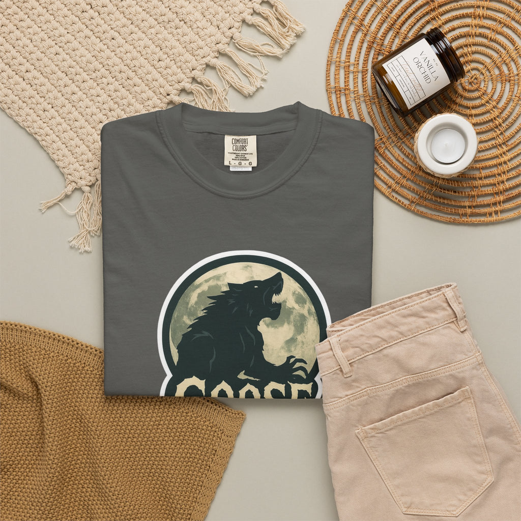 Goose Moon T-Shirt — Vintage Werewolf Silhouette Graphic Tee