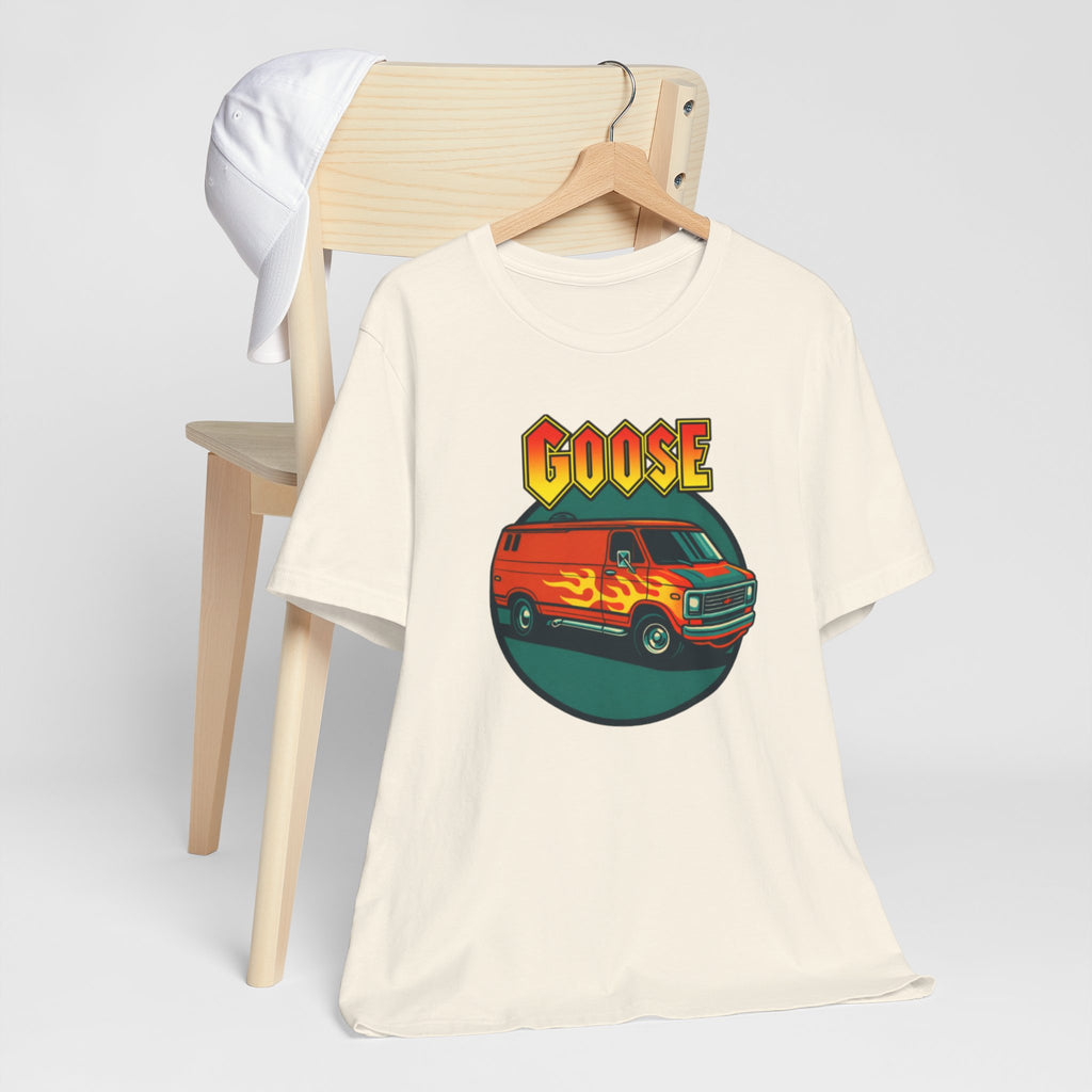 Goose Flame Van T‑Shirt — Retro Hot Rod Graphic Tee