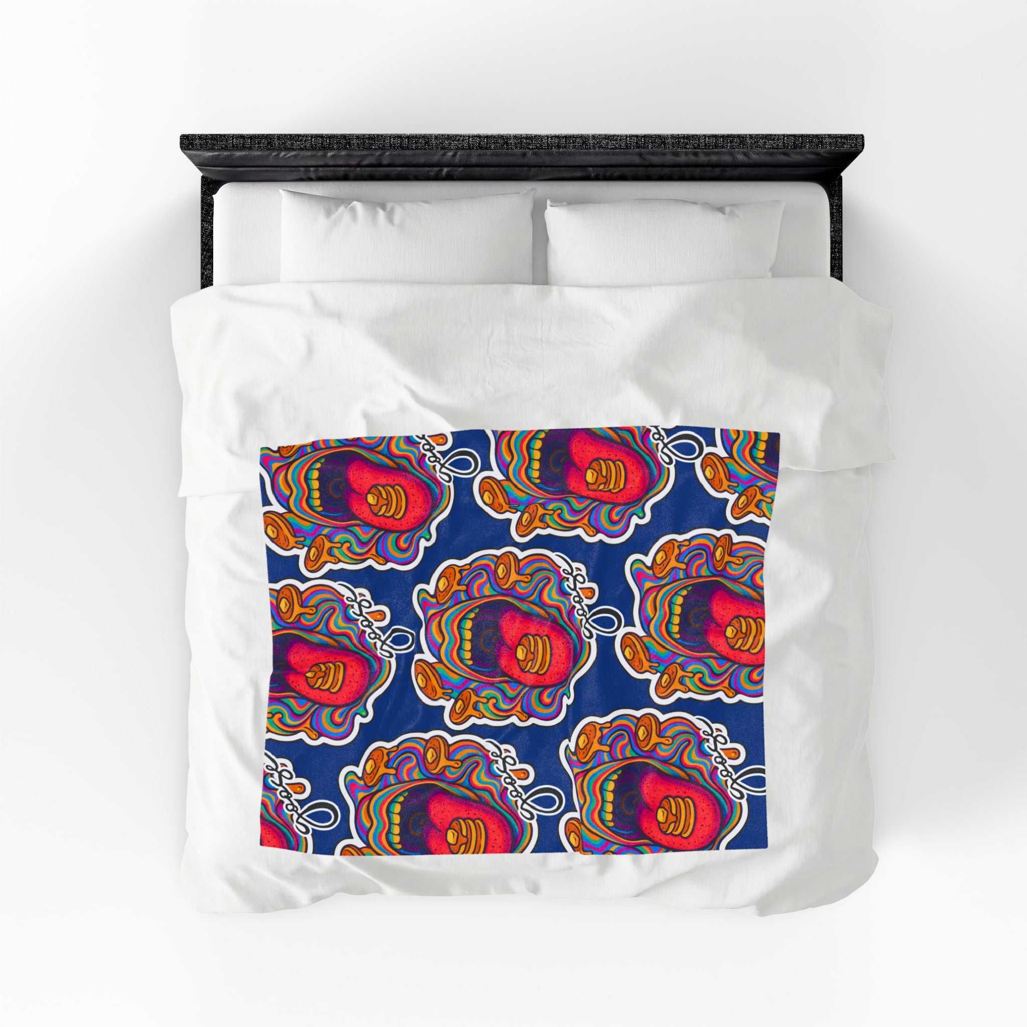 Goose the Band Pancakes psychedelic Velveteen Plush Blanket | Cozy Concert Vibe