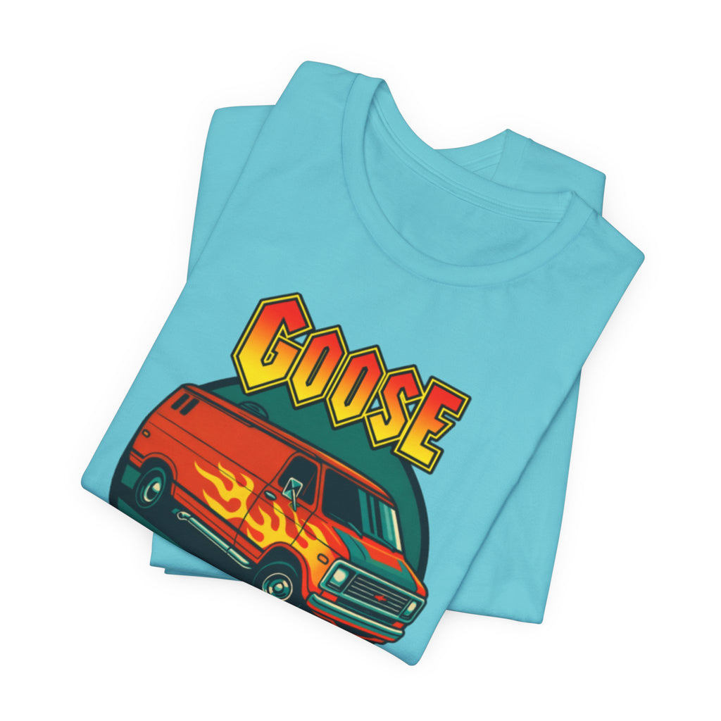 Goose Flame Van T‑Shirt — Retro Hot Rod Graphic Tee