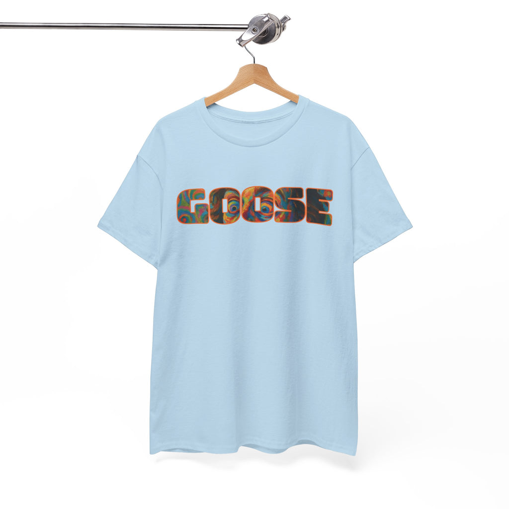 Goose Graphic Tee — Retro Camo Lettering Shirt