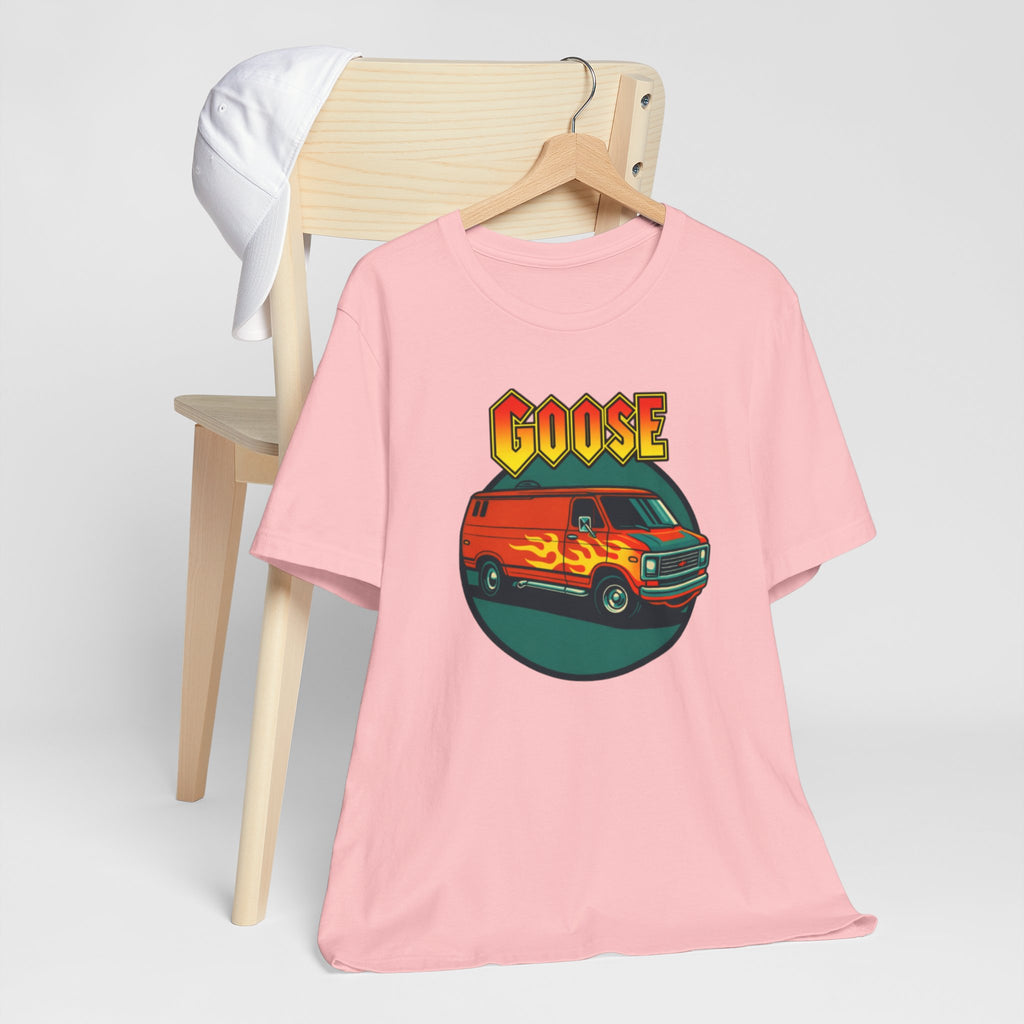 Goose Flame Van T‑Shirt — Retro Hot Rod Graphic Tee
