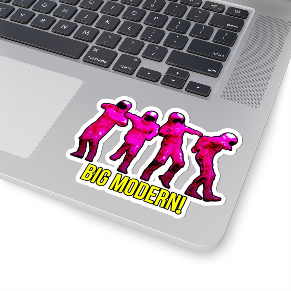 Goose the Band - Pink Dancing Astronauts Kiss-Cut Stickers | Big Modern Text