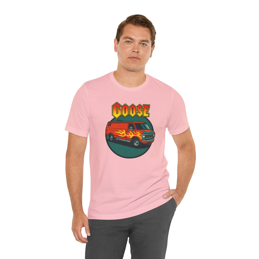 Goose Flame Van T‑Shirt — Retro Hot Rod Graphic Tee