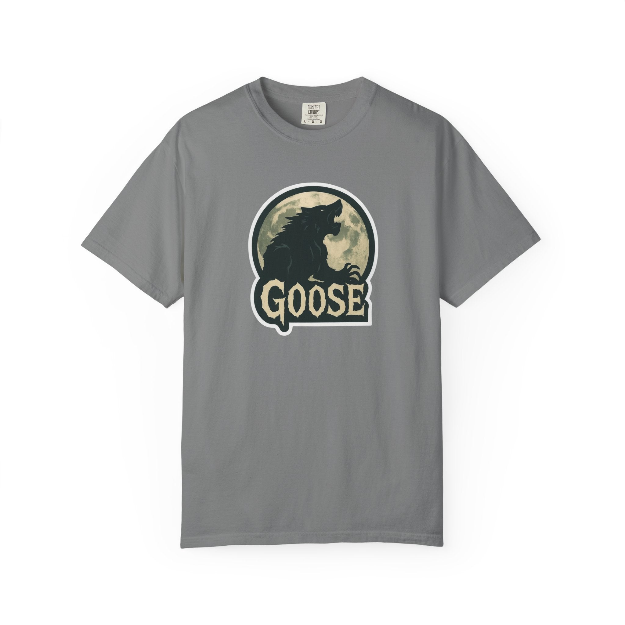 Goose Moon T-Shirt — Vintage Werewolf Silhouette Graphic Tee