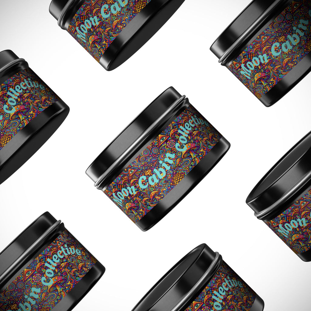 Moon Cabin Collection Tin Candle – Psychedelic Mushroom Scented Tin